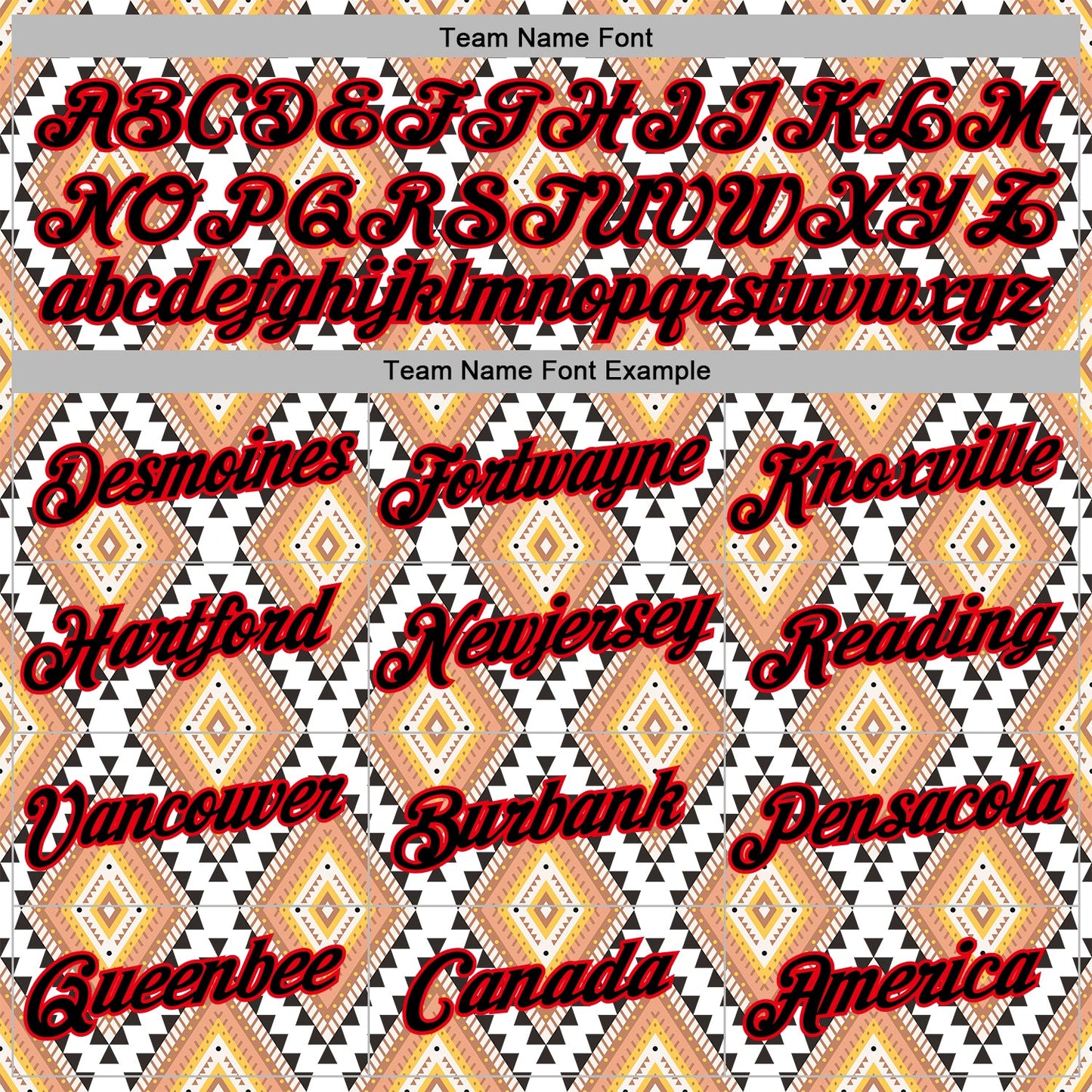 Custom Stitched White Black Yellow-Fire Red 3D Mexico Aztec Pattern Sports Pullover Sweatshirt Hoodie view 3