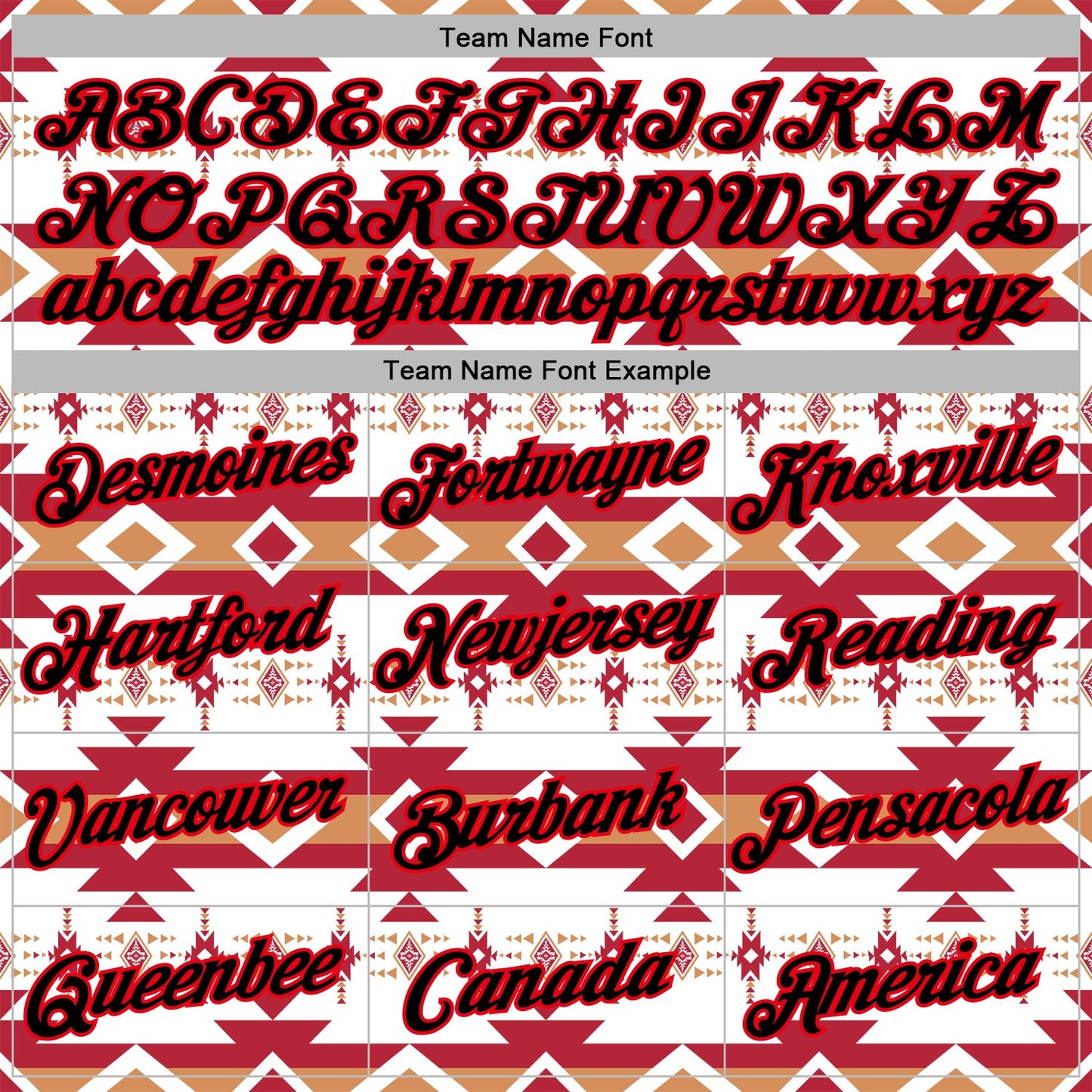 Custom Stitched White Black Orange-Fire Red 3D Mexico Aztec Pattern Sports Pullover Sweatshirt Hoodie view 3