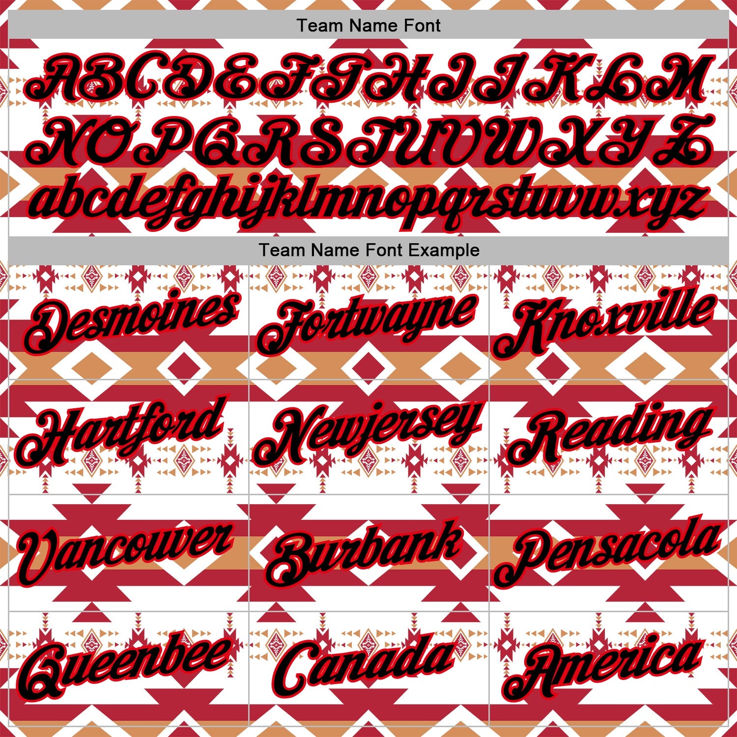 Custom Stitched White Black Orange-Fire Red 3D Mexico Aztec Pattern Sports Pullover Sweatshirt Hoodie view 3