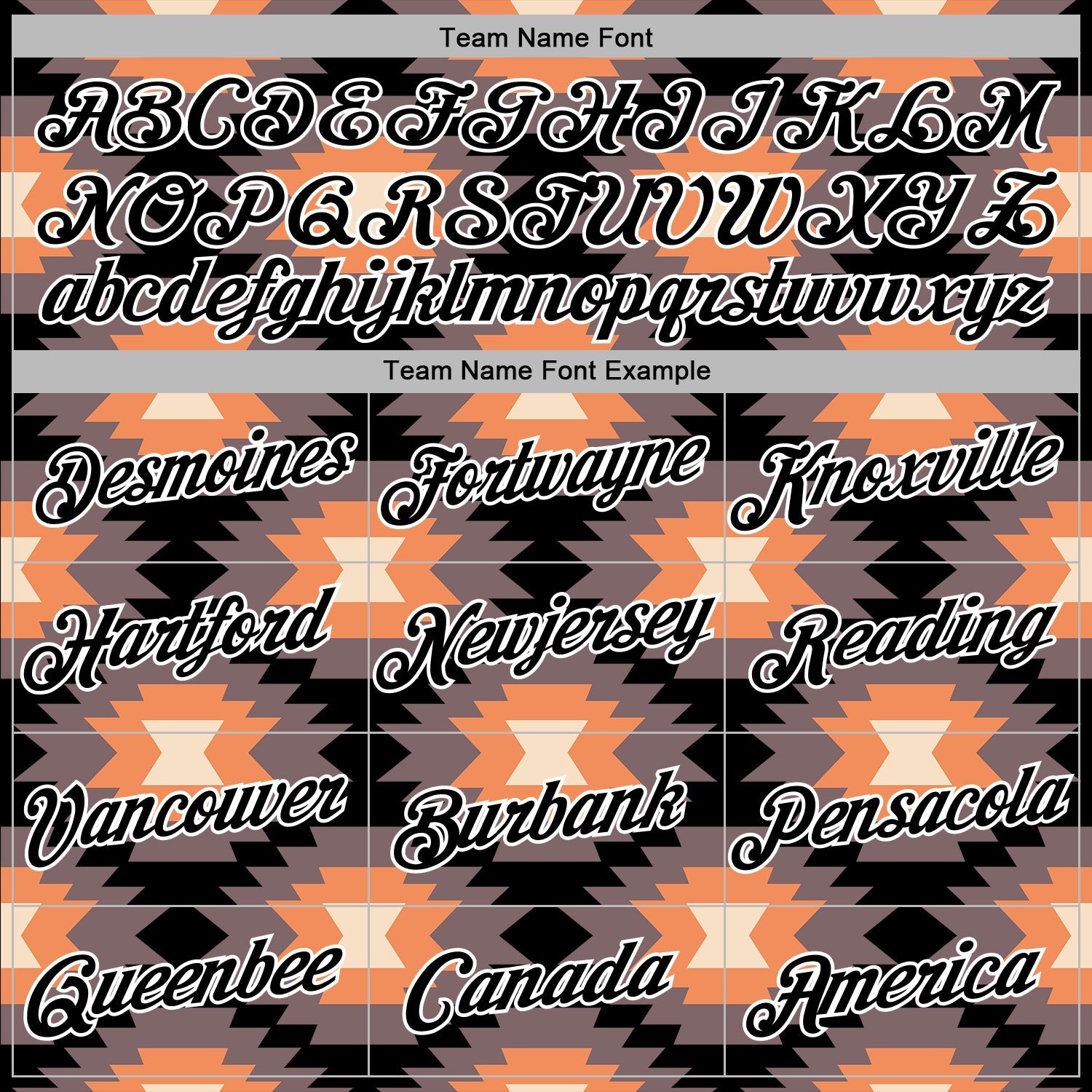 Custom Stitched Black Gray Orange-White 3D Mexico Aztec Pattern Sports Pullover Sweatshirt Hoodie view 3