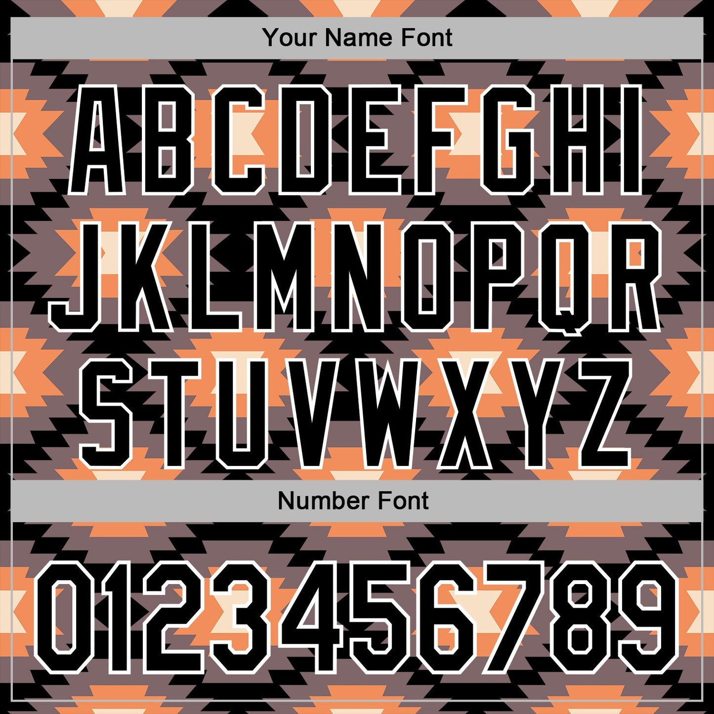 Custom Stitched Black Gray Orange-White 3D Mexico Aztec Pattern Sports Pullover Sweatshirt Hoodie view 4