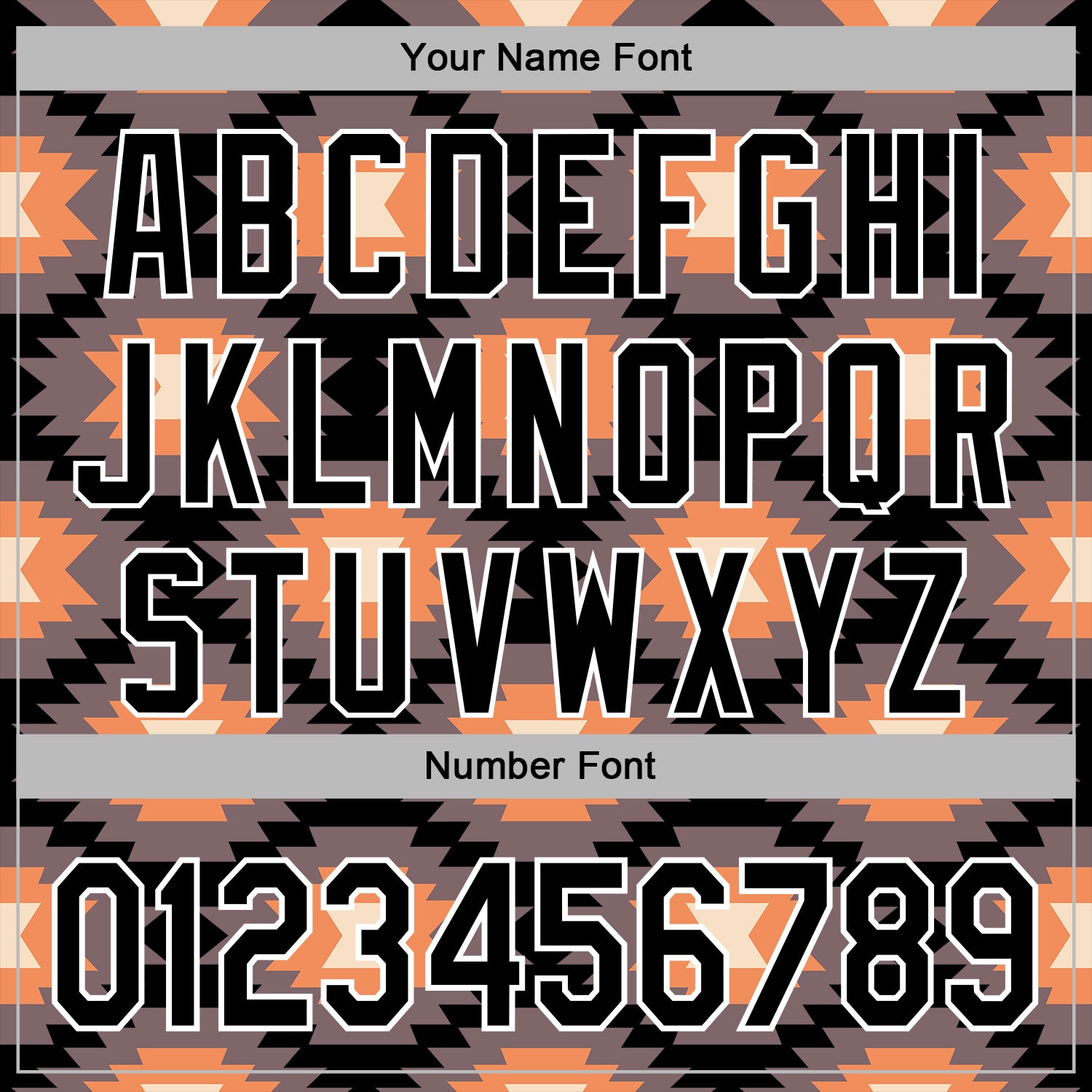 Custom Stitched Black Gray Orange-White 3D Mexico Aztec Pattern Sports Pullover Sweatshirt Hoodie view 4