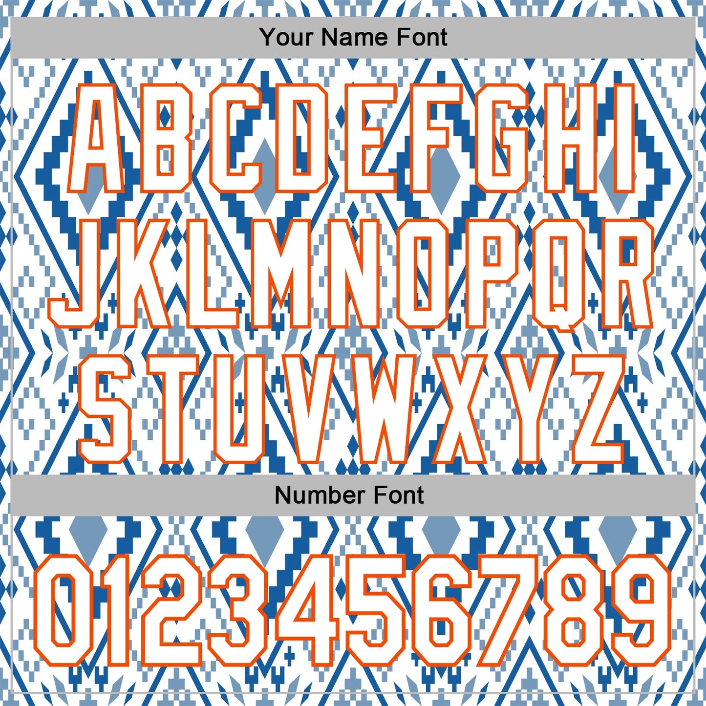 Custom Stitched White Blue-Orange 3D Mexico Aztec Pattern Sports Pullover Sweatshirt Hoodie view 4