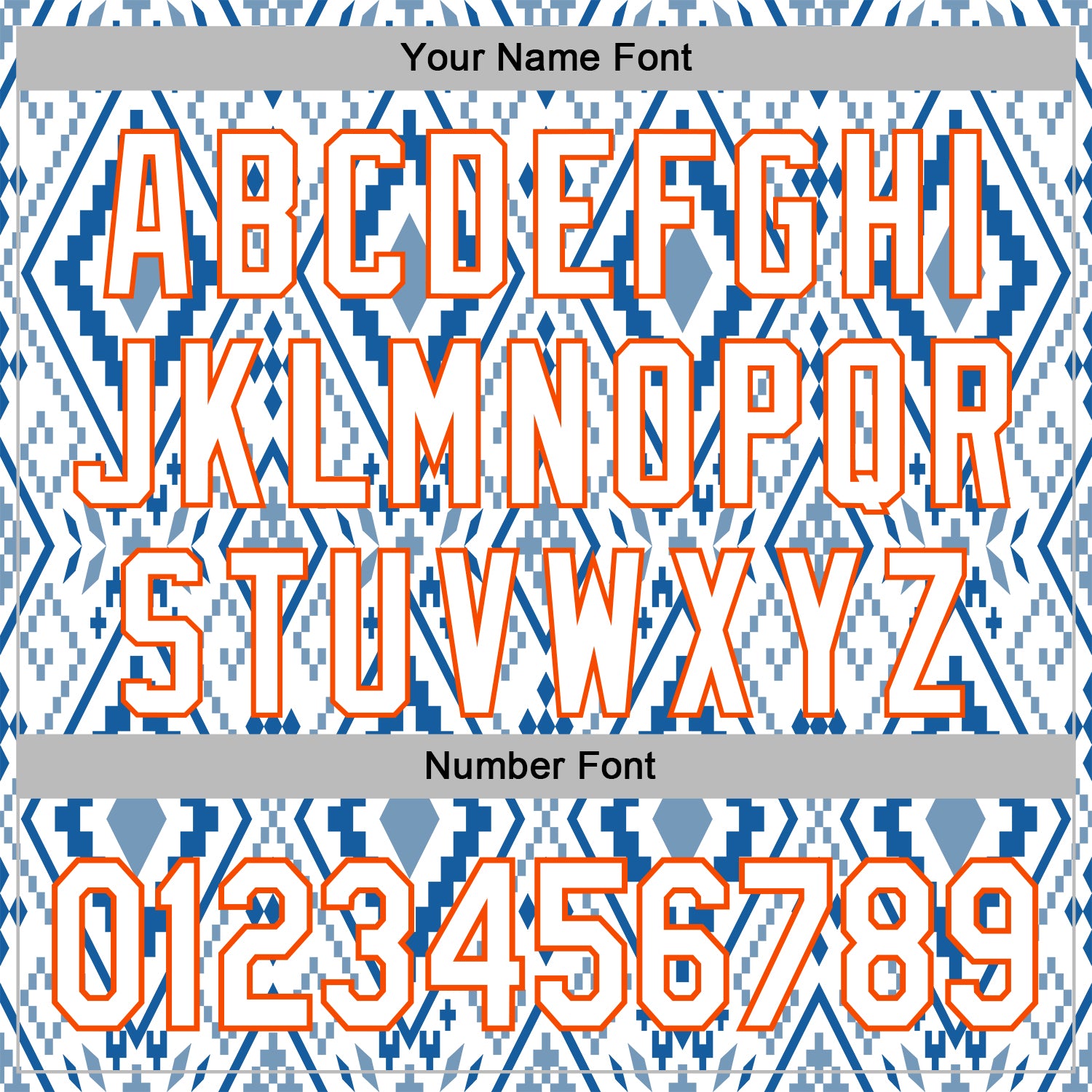 Custom Stitched White Blue-Orange 3D Mexico Aztec Pattern Sports Pullover Sweatshirt Hoodie view 4