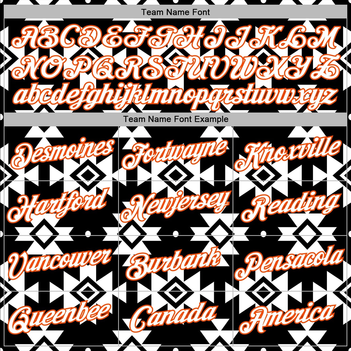 Custom Stitched Black White-Orange 3D Mexico Aztec Pattern Sports Pullover Sweatshirt Hoodie view 3
