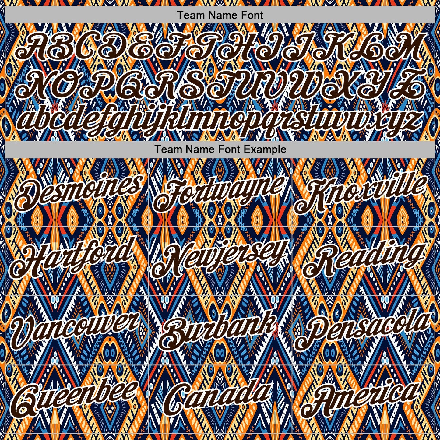 Custom Stitched Black Brown Blue Orange-White 3D Mexico Aztec Pattern Sports Pullover Sweatshirt Hoodie view 3