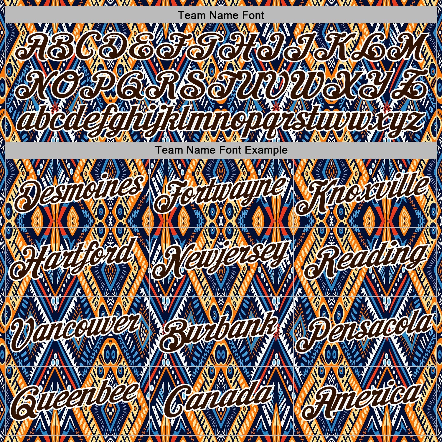 Custom Stitched Black Brown Blue Orange-White 3D Mexico Aztec Pattern Sports Pullover Sweatshirt Hoodie view 3