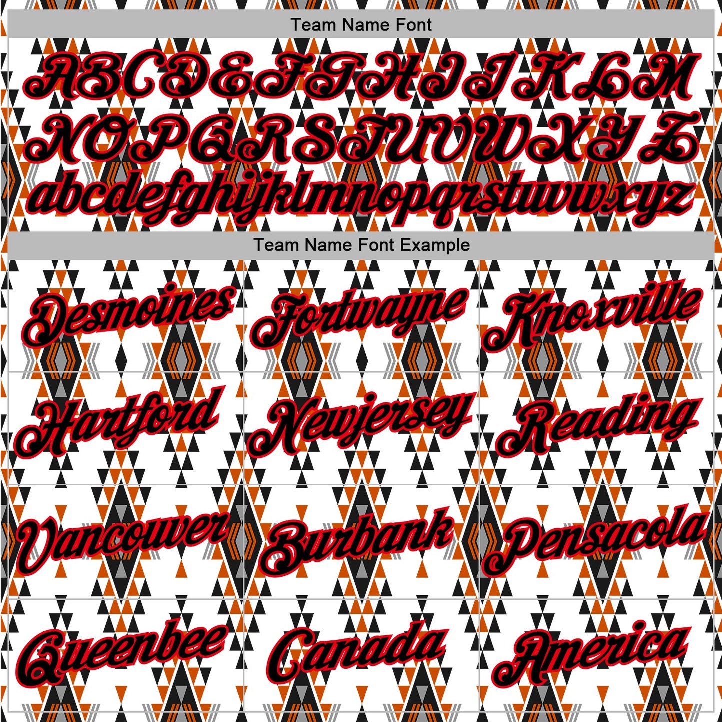 Custom Stitched White Black Orange Gray-Fire Red 3D Mexico Aztec Pattern Sports Pullover Sweatshirt Hoodie view 3