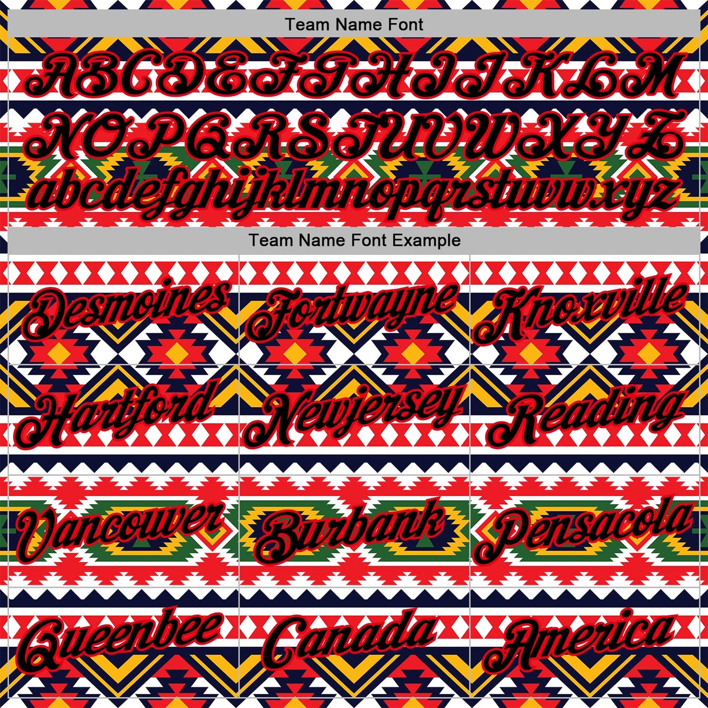 Custom Stitched White Black Yellow Green-Fire Red 3D Mexico Aztec Pattern Sports Pullover Sweatshirt Hoodie view 3
