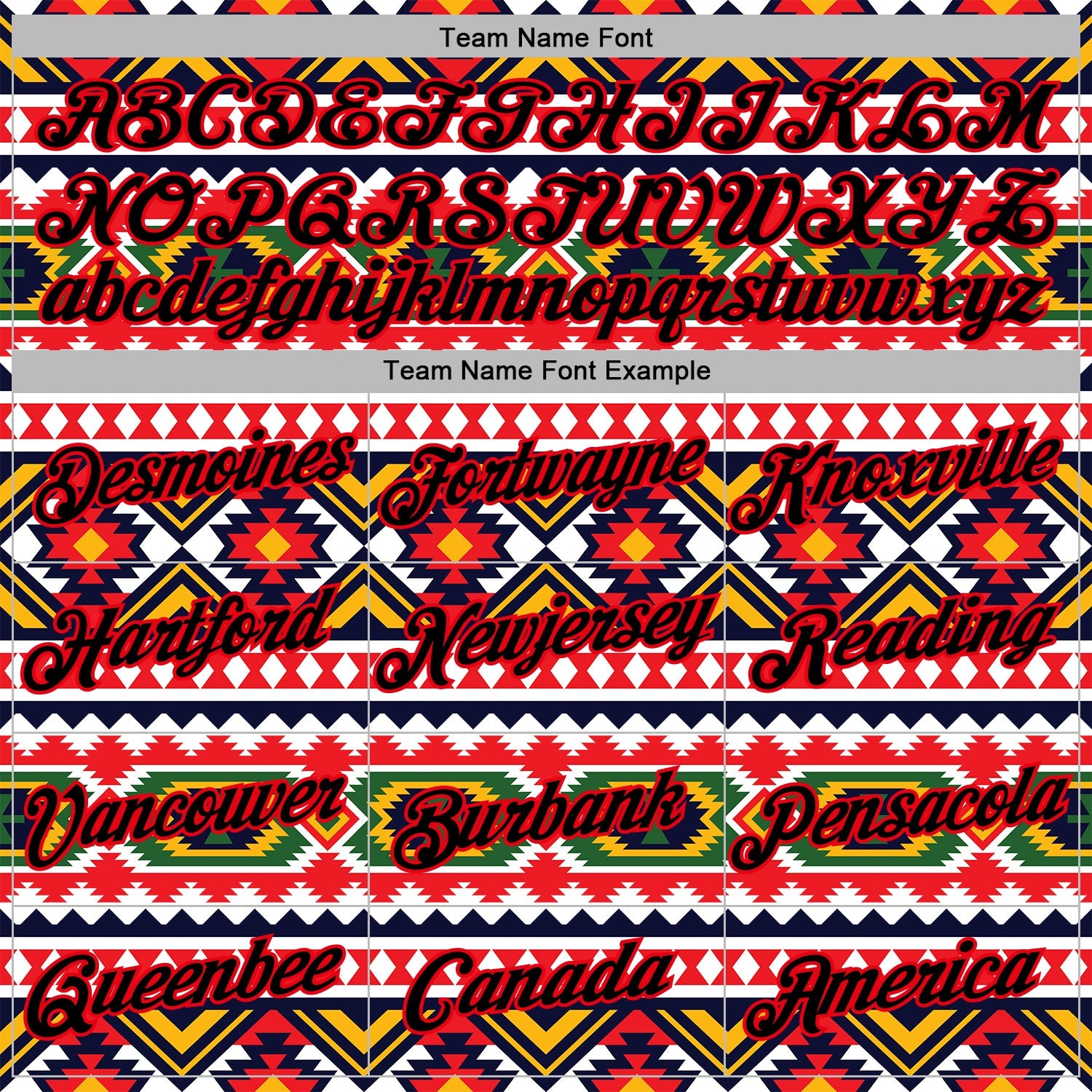 Custom Stitched White Black Yellow Green-Fire Red 3D Mexico Aztec Pattern Sports Pullover Sweatshirt Hoodie view 3