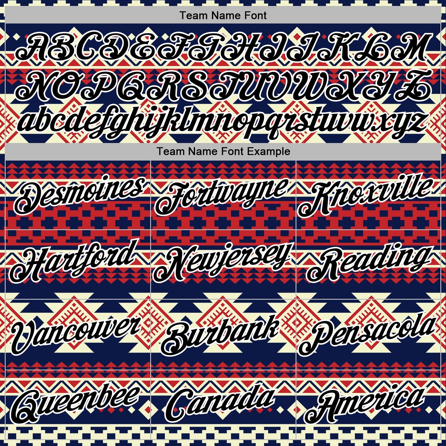 Custom Stitched Navy Black Red-White 3D Mexico Aztec Pattern Sports Pullover Sweatshirt Hoodie view 3