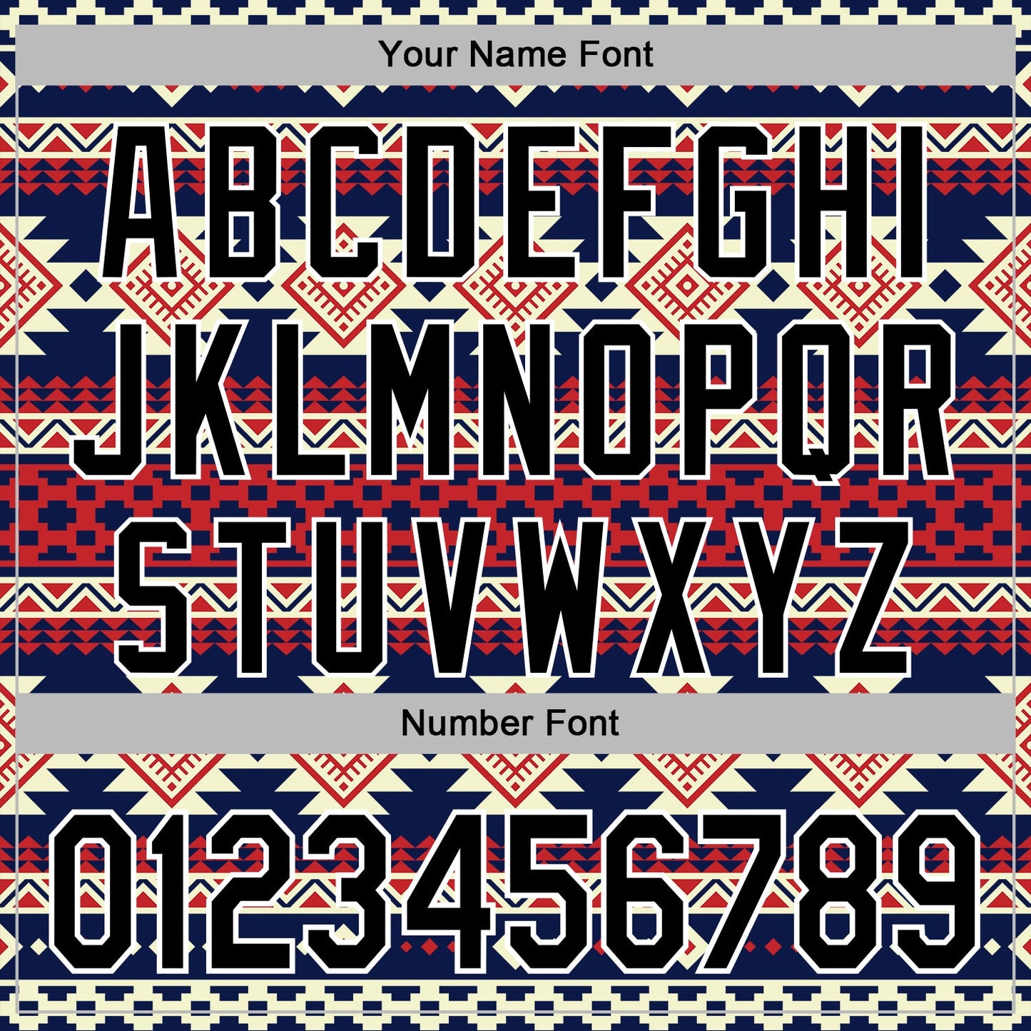 Custom Stitched Navy Black Red-White 3D Mexico Aztec Pattern Sports Pullover Sweatshirt Hoodie view 4