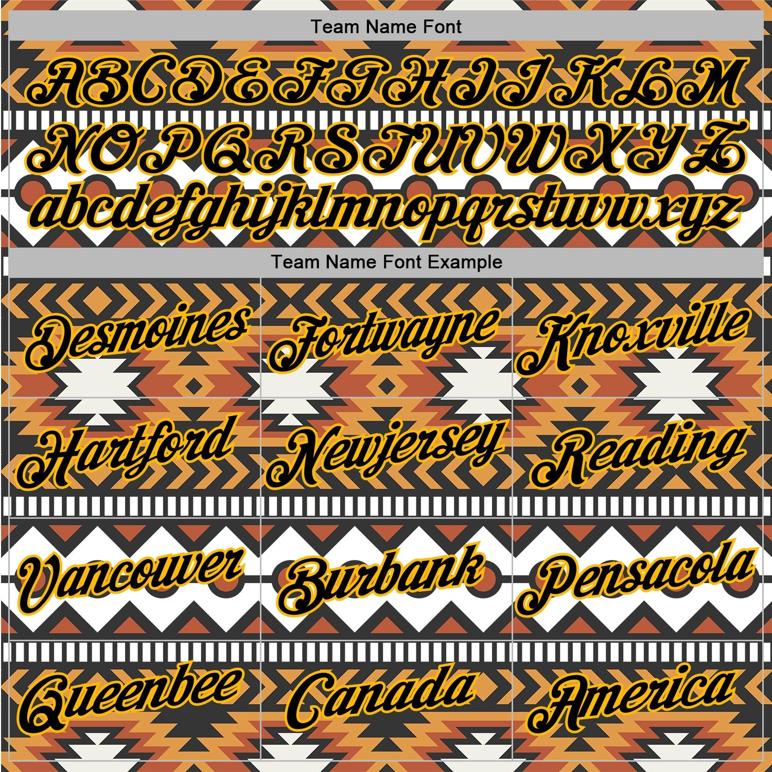 Custom Stitched White Black Orange-Gold 3D Mexico Aztec Pattern Sports Pullover Sweatshirt Hoodie view 3