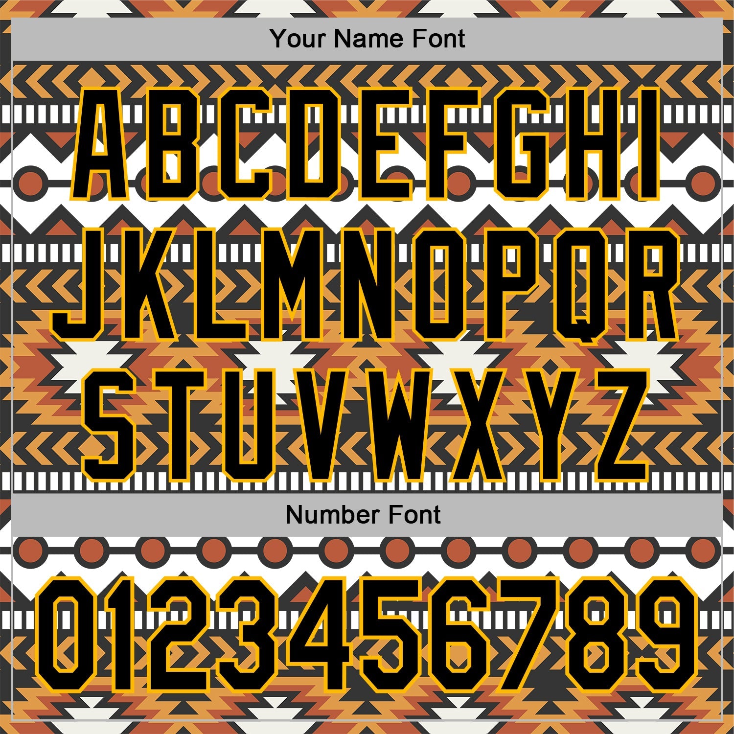 Custom Stitched White Black Orange-Gold 3D Mexico Aztec Pattern Sports Pullover Sweatshirt Hoodie view 4