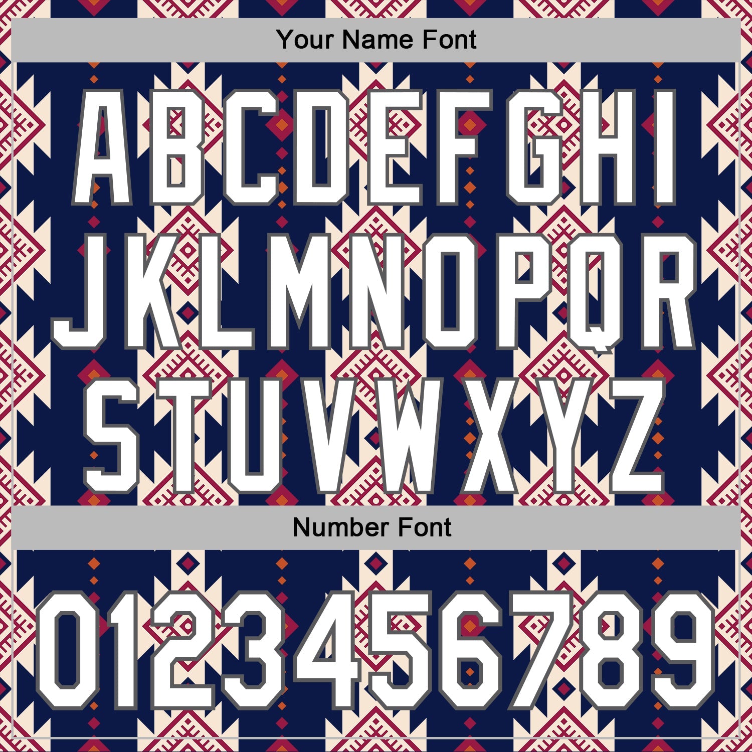 Custom Stitched Navy White Cream Red-Steel Gray 3D Mexico Aztec Pattern Sports Pullover Sweatshirt Hoodie view 4