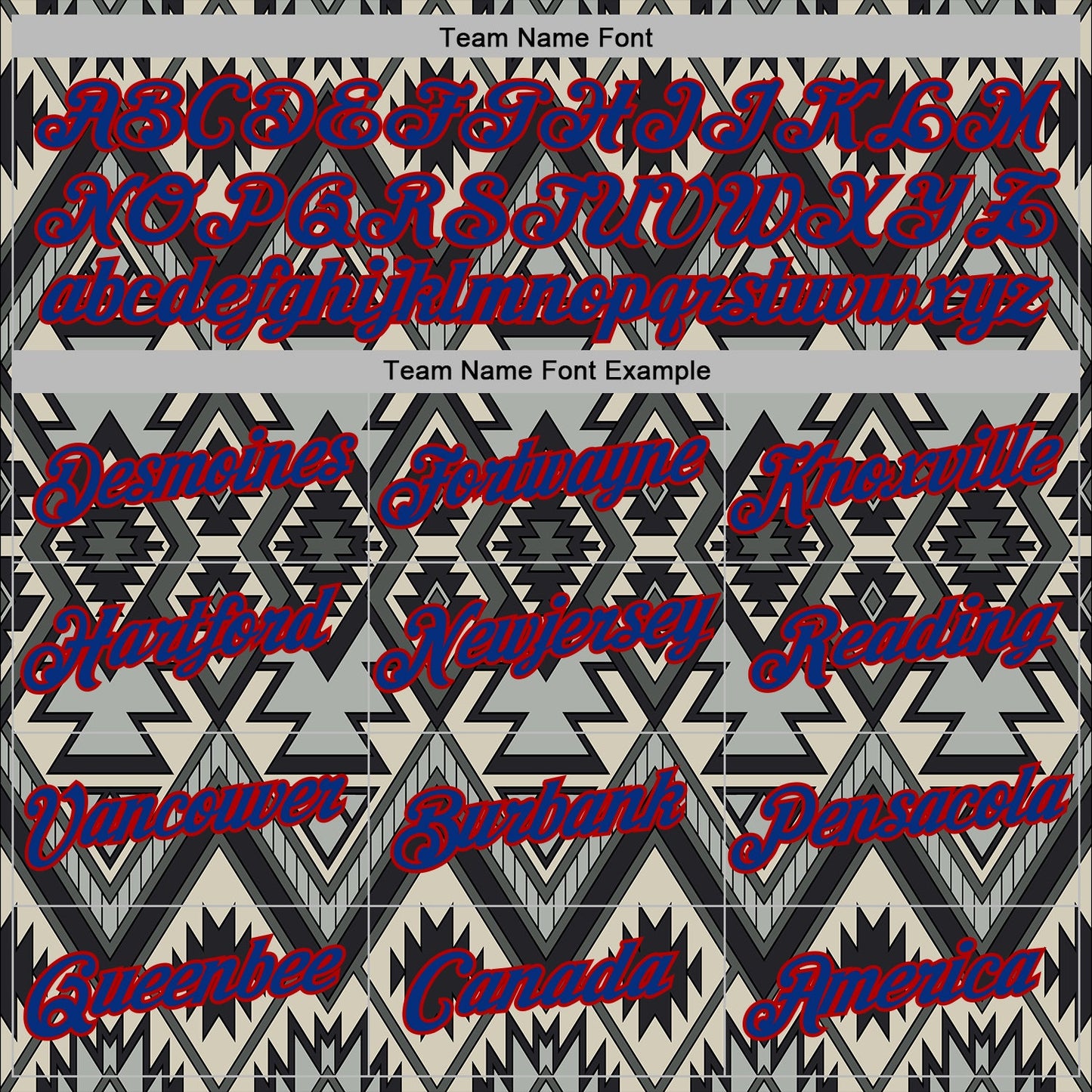 Custom Stitched Black Royal Gray-Red 3D Mexico Aztec Pattern Sports Pullover Sweatshirt Hoodie view 3