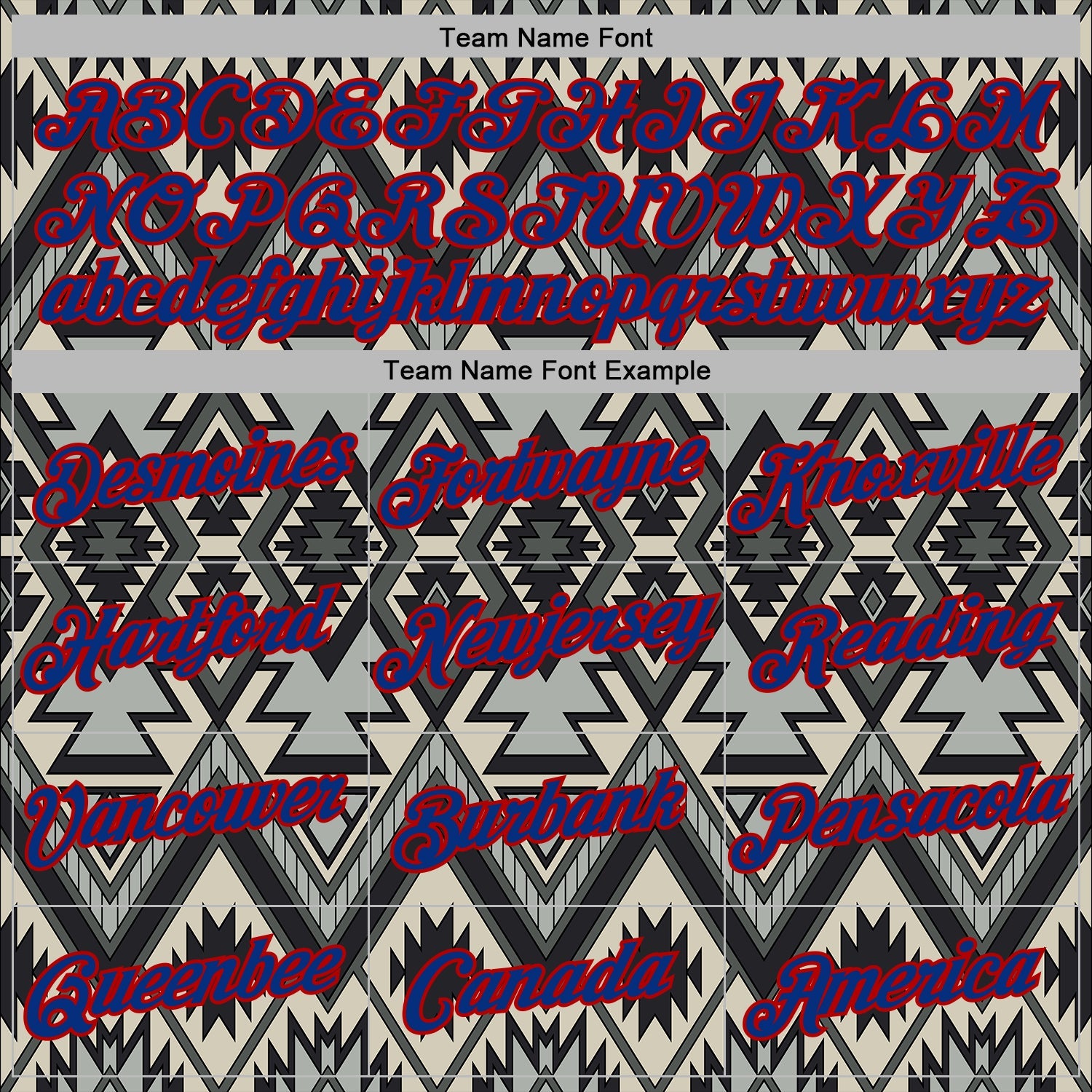 Custom Stitched Black Royal Gray-Red 3D Mexico Aztec Pattern Sports Pullover Sweatshirt Hoodie view 3