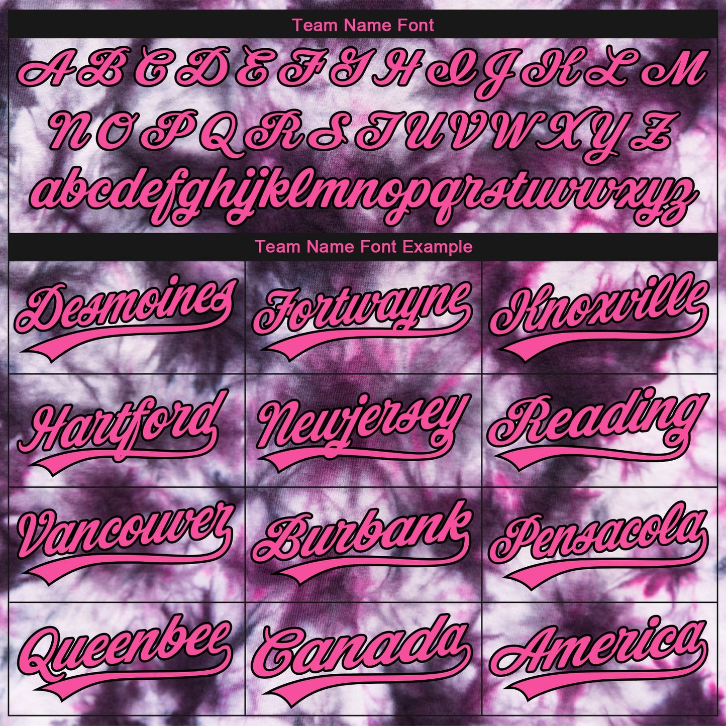 Custom Stitched Tie Dye Pink-Black 3D Sports Pullover Sweatshirt Hoodie view 3