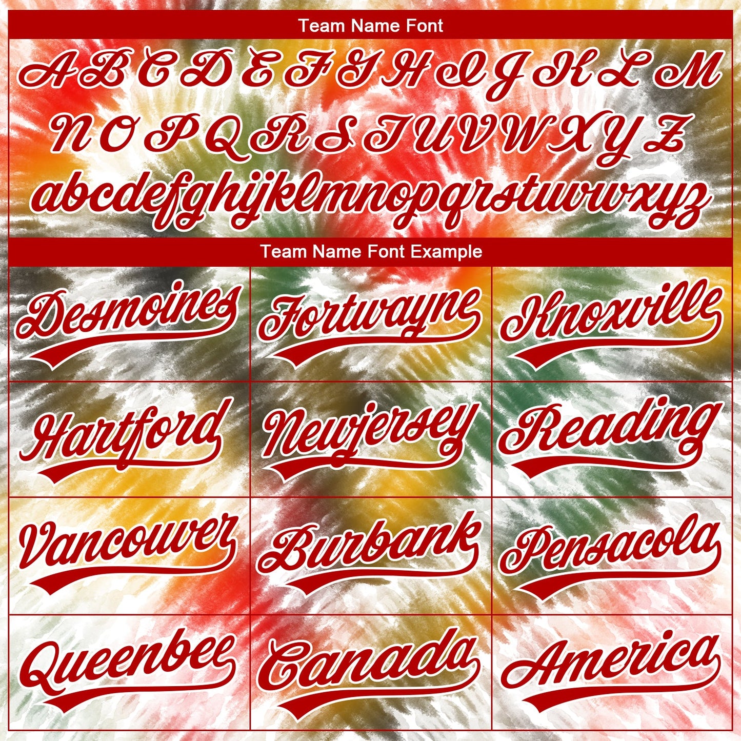 Custom Stitched Tie Dye Red-White 3D Sports Pullover Sweatshirt Hoodie view 3