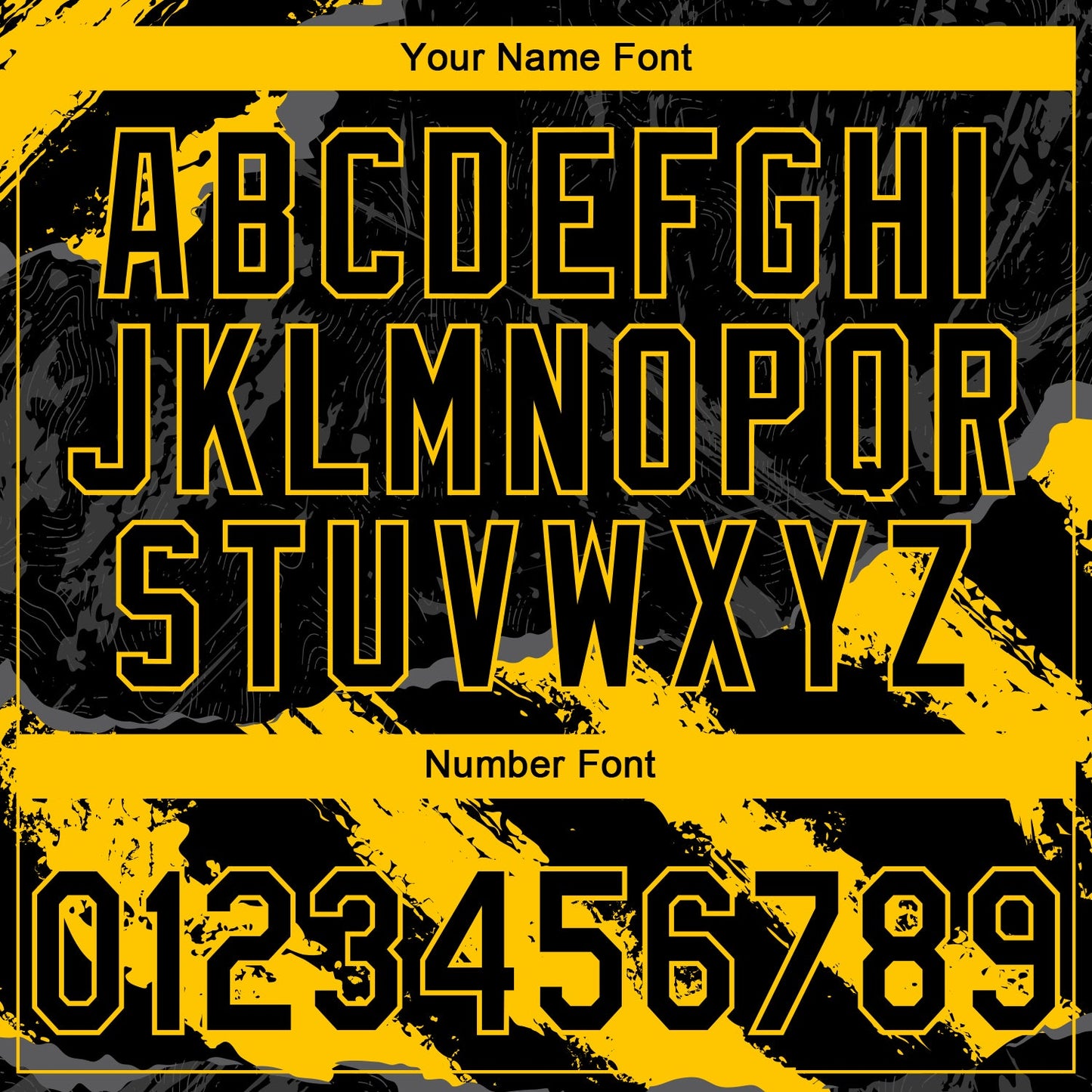 Custom Stitched Black Yellow-Steel Gray 3D Pattern Design Splash Sports Pullover Sweatshirt Hoodie view 4