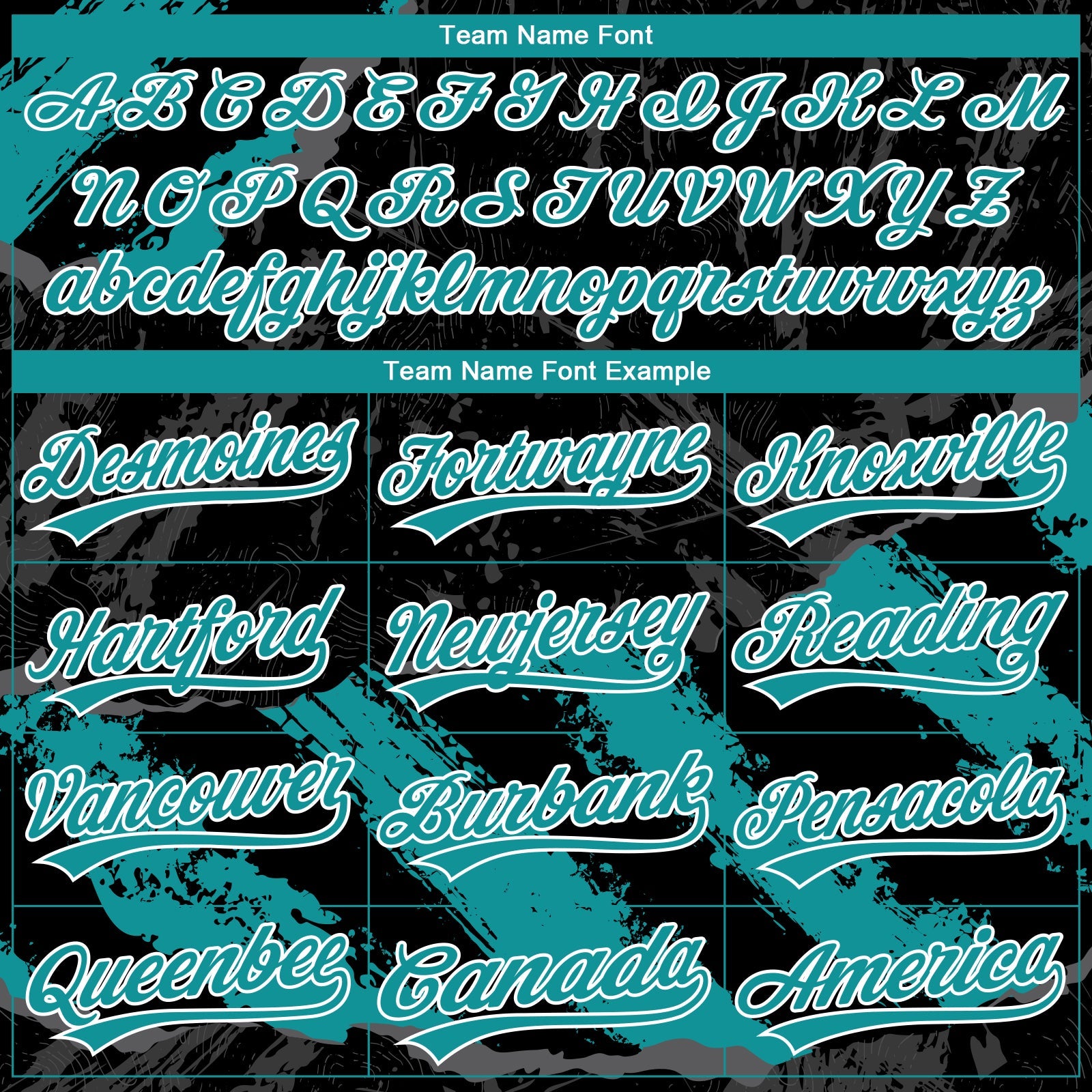 Custom Stitched Black Teal Steel Gray-White 3D Pattern Design Splash Sports Pullover Sweatshirt Hoodie view 3