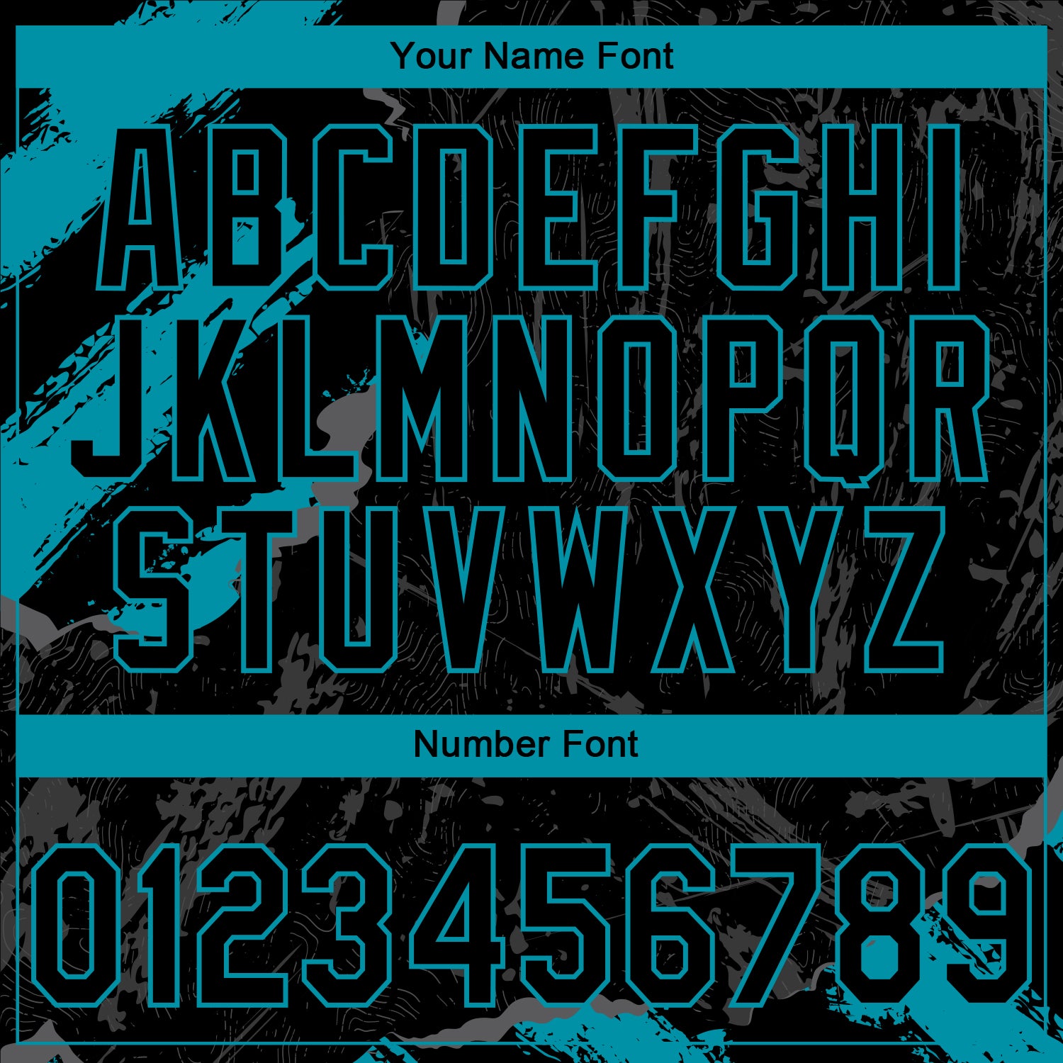 Custom Stitched Black Teal-Steel Gray 3D Pattern Design Splash Sports Pullover Sweatshirt Hoodie view 4