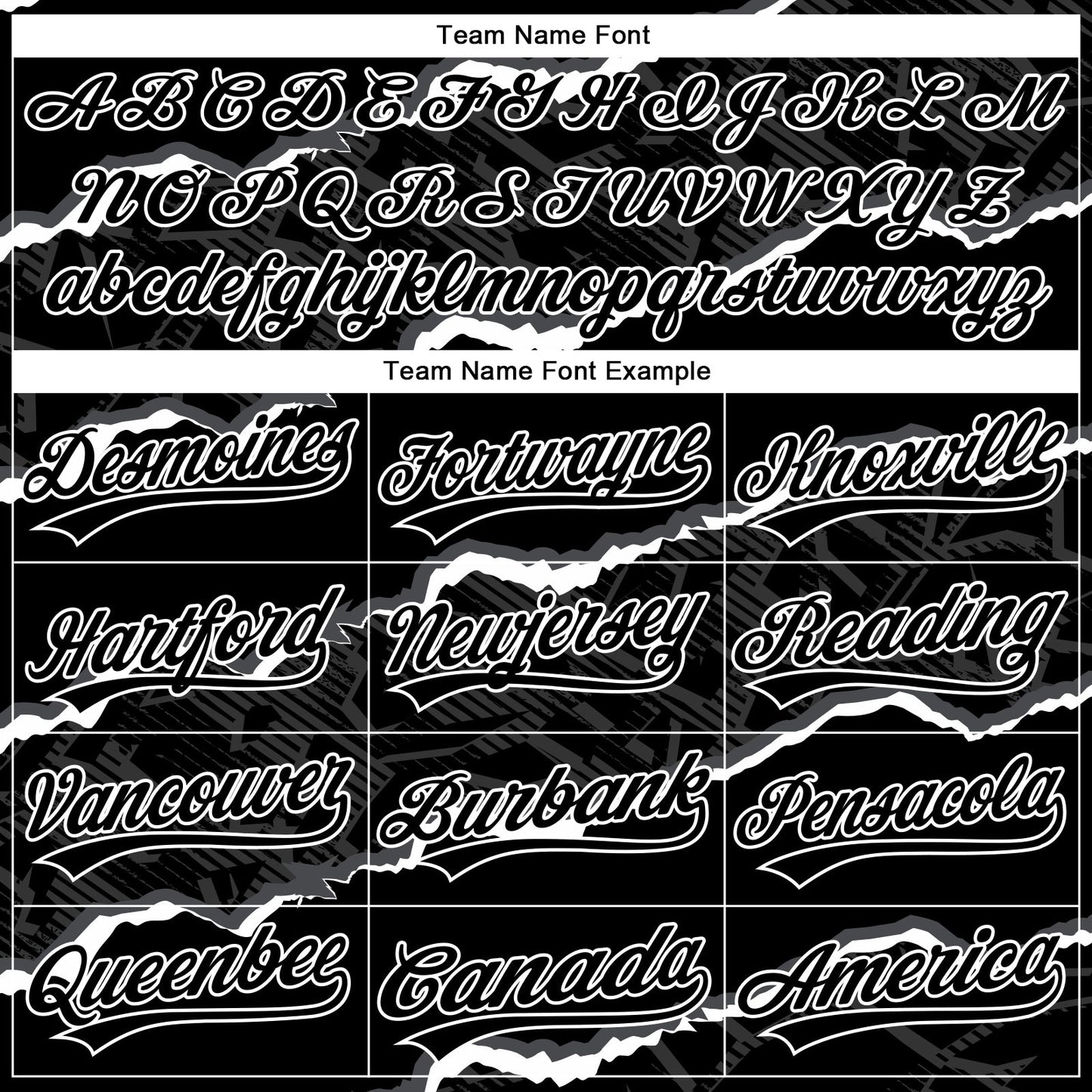Custom Stitched Black White 3D Pattern Design Torn Paper Style Sports Pullover Sweatshirt Hoodie view 3
