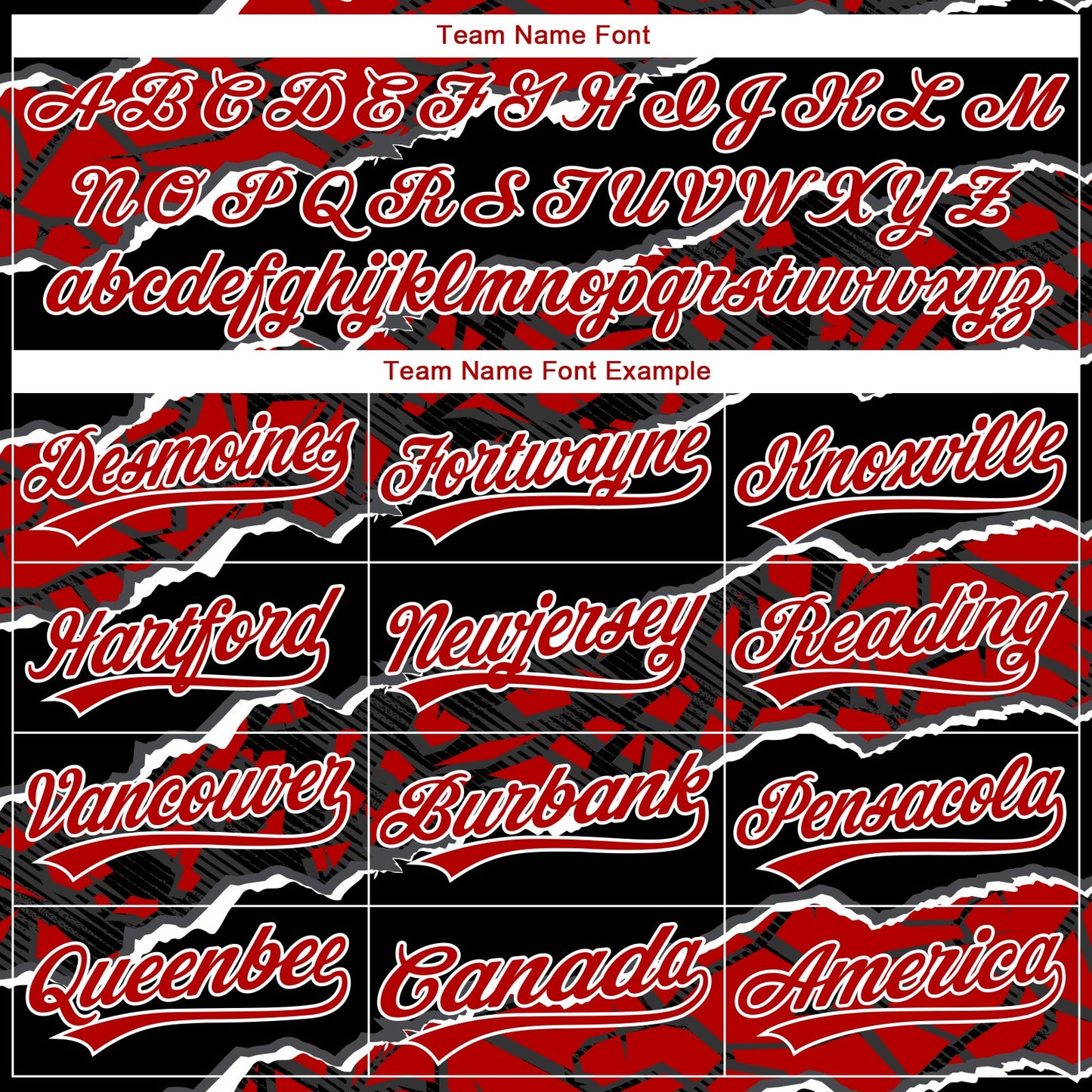 Custom Stitched Black Red-White 3D Pattern Design Torn Paper Style Sports Pullover Sweatshirt Hoodie view 3