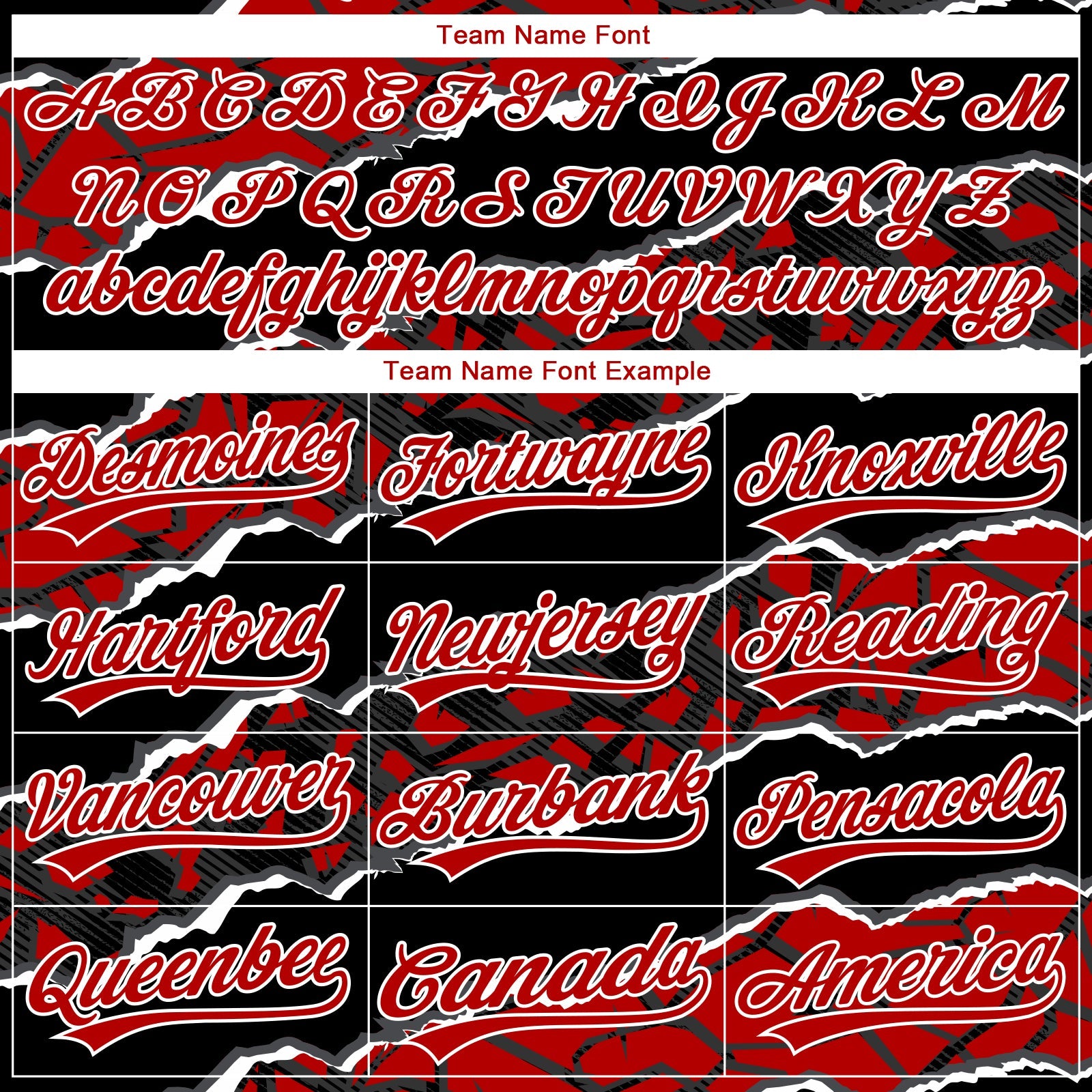 Custom Stitched Black Red-White 3D Pattern Design Torn Paper Style Sports Pullover Sweatshirt Hoodie view 3