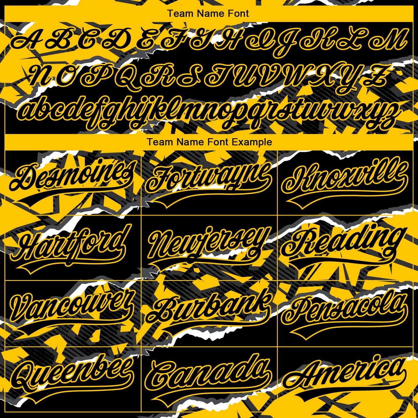 Custom Stitched Black Yellow-White 3D Pattern Design Torn Paper Style Sports Pullover Sweatshirt Hoodie view 3