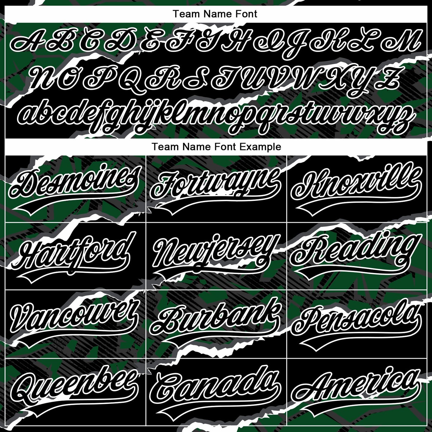 Custom Stitched Black Green-White 3D Pattern Design Torn Paper Style Sports Pullover Sweatshirt Hoodie view 3