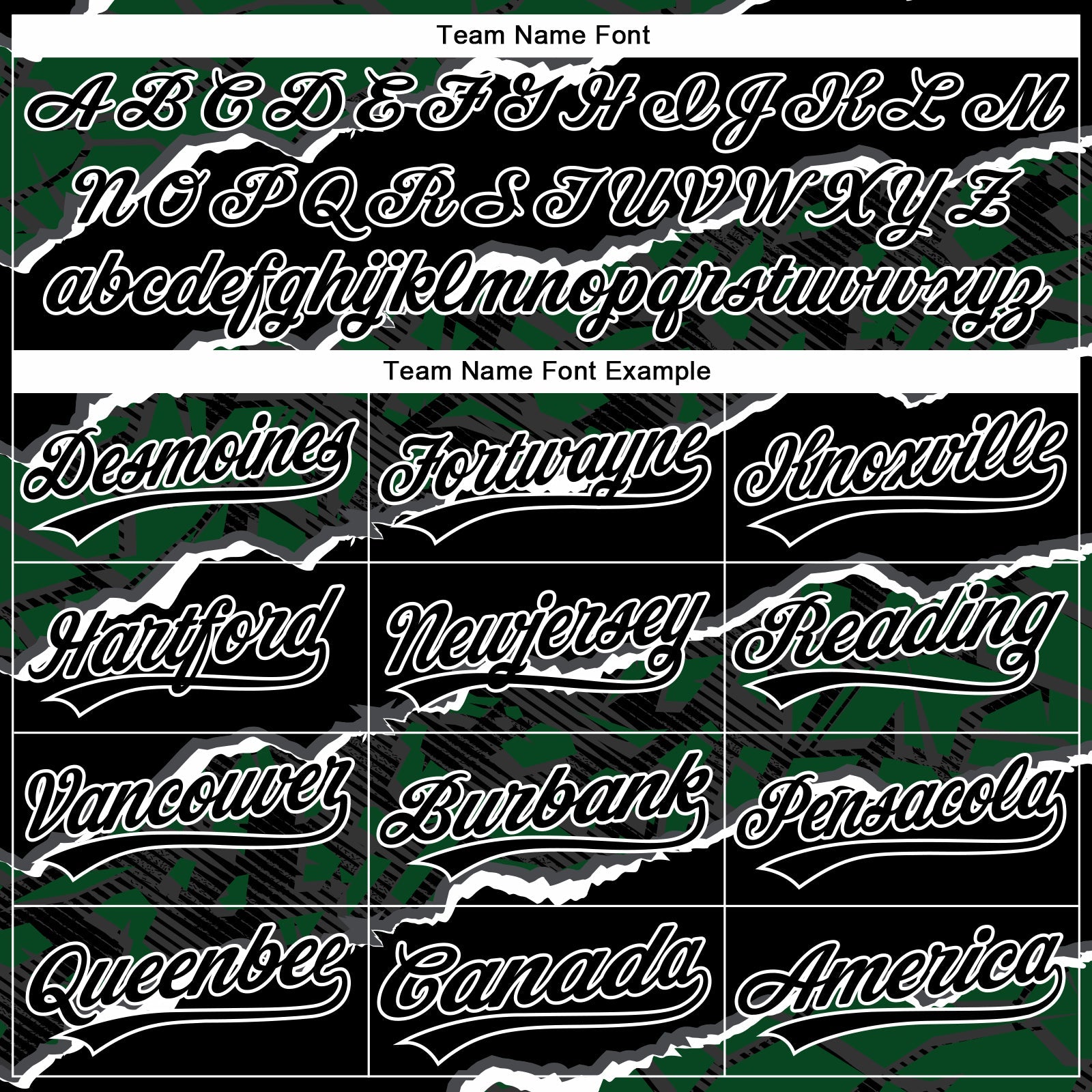 Custom Stitched Black Green-White 3D Pattern Design Torn Paper Style Sports Pullover Sweatshirt Hoodie view 3