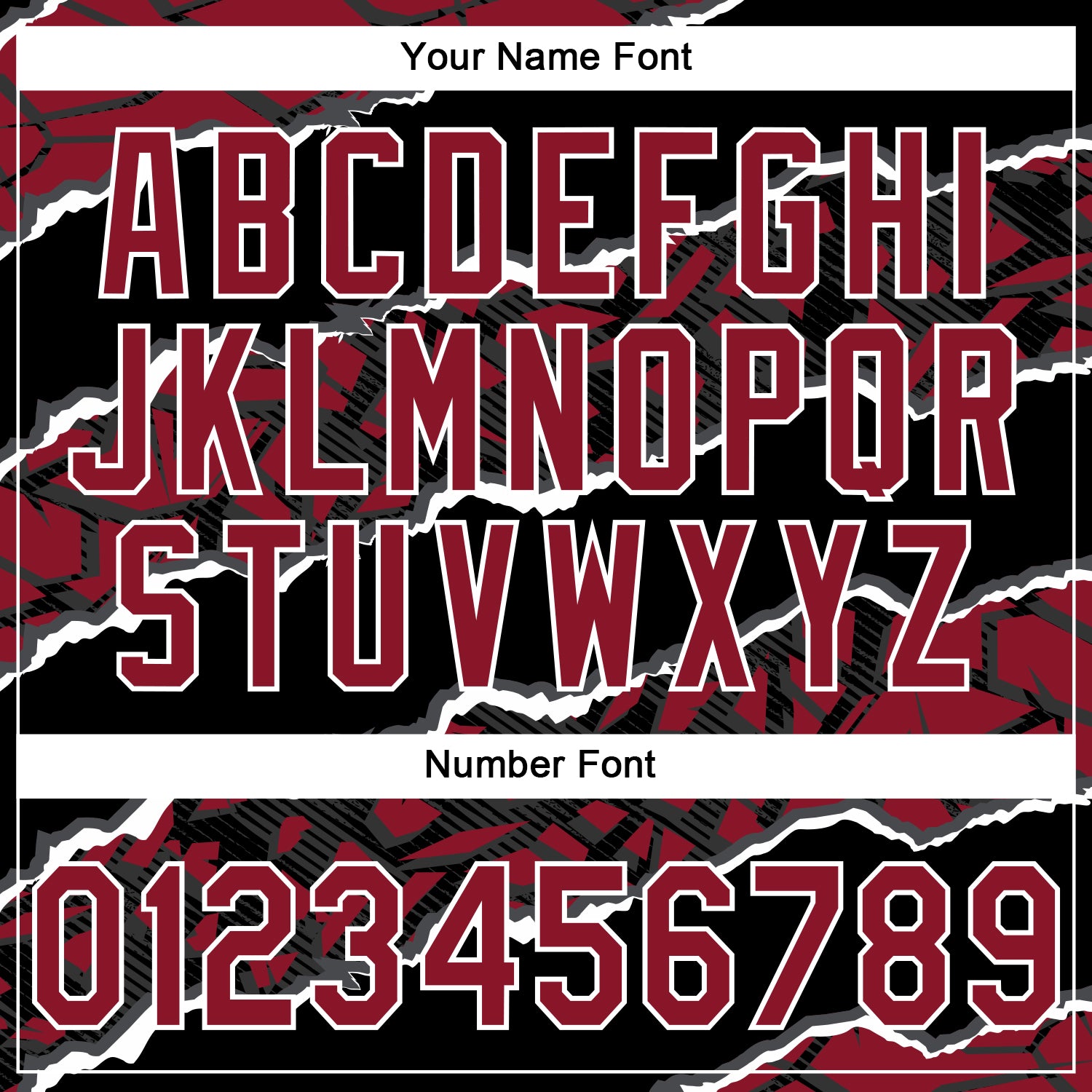 Custom Stitched Black Crimson-White 3D Pattern Design Torn Paper Style Sports Pullover Sweatshirt Hoodie view 4