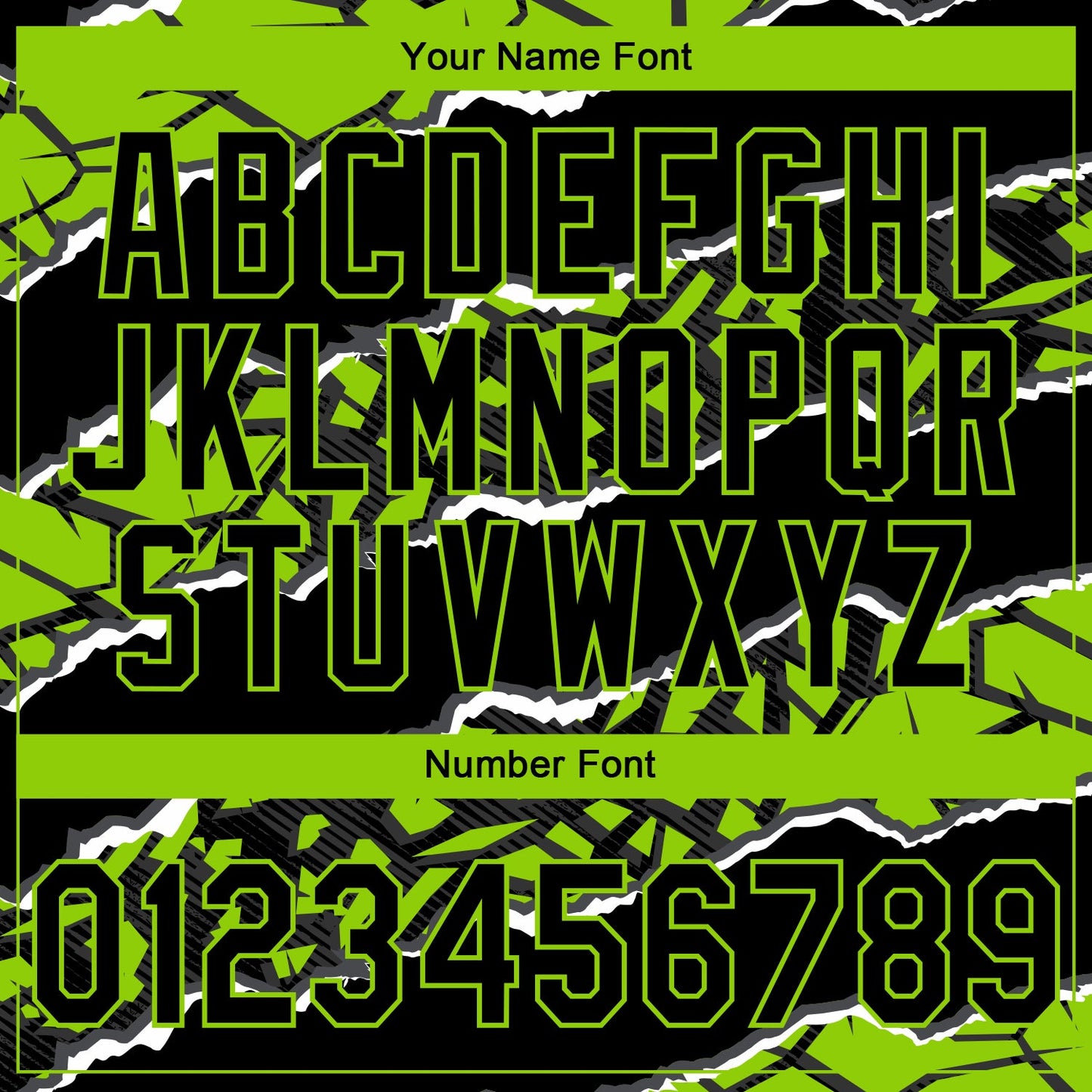 Custom Stitched Black Neon Green-White 3D Pattern Design Torn Paper Style Sports Pullover Sweatshirt Hoodie view 4