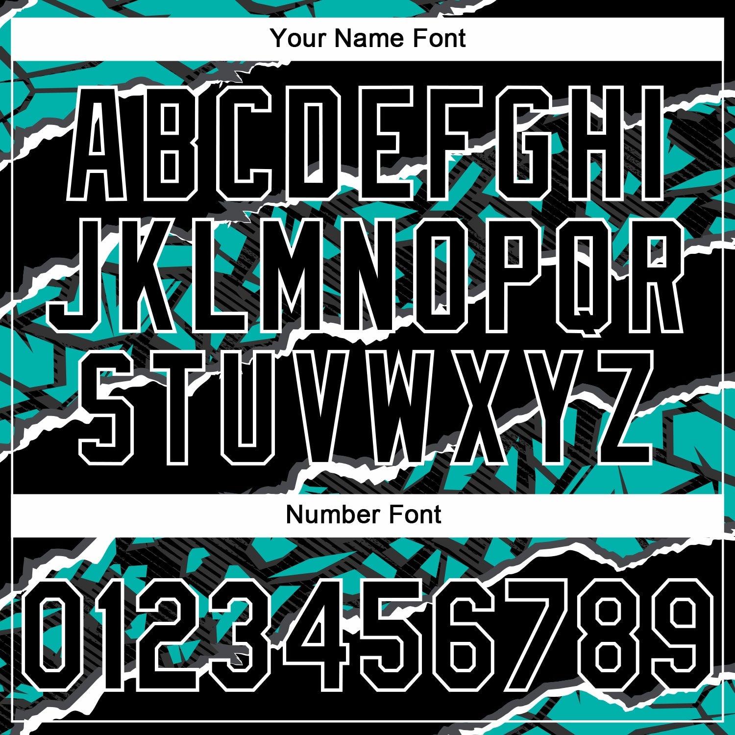 Custom Stitched Black Aqua-White 3D Pattern Design Torn Paper Style Sports Pullover Sweatshirt Hoodie view 4