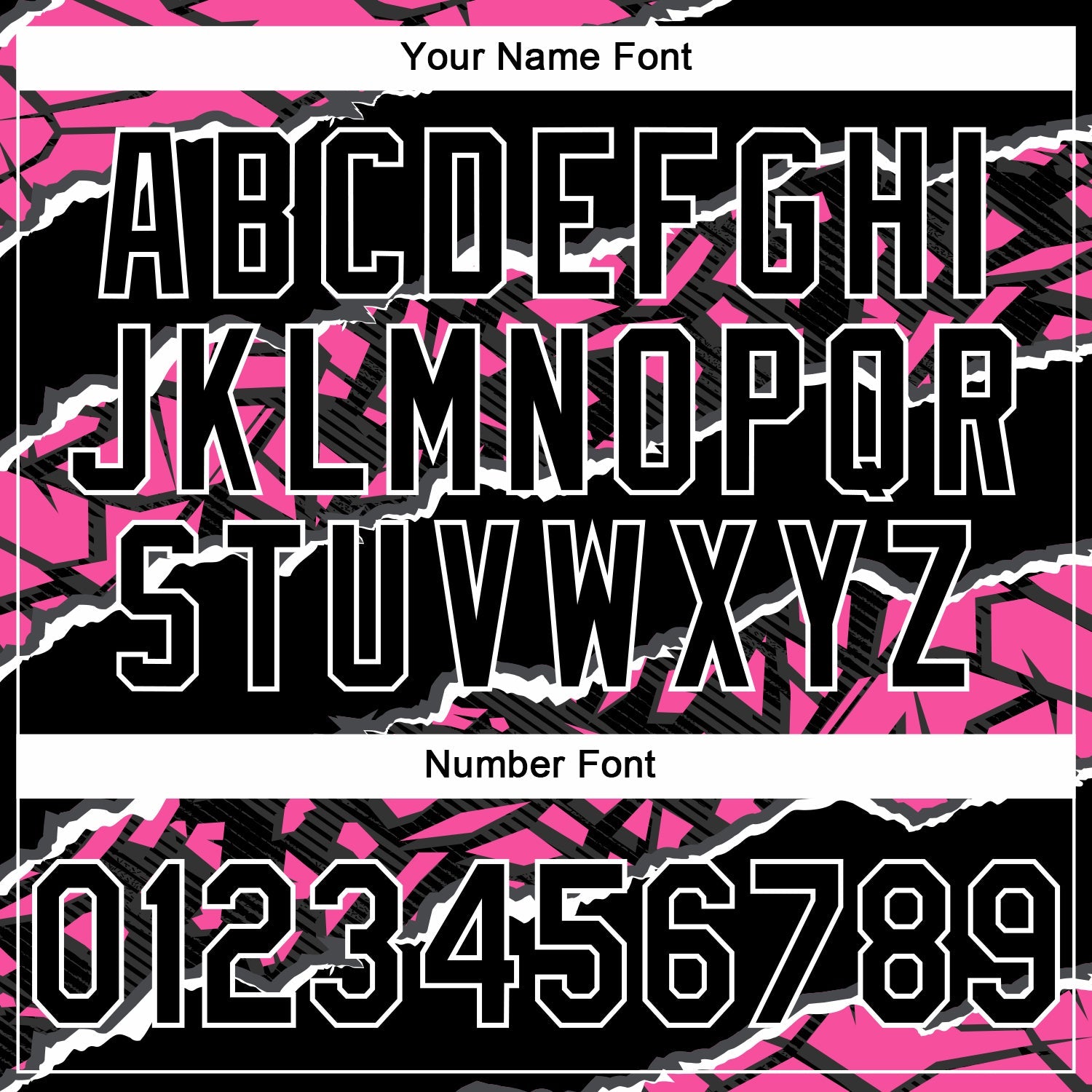 Custom Stitched Black Pink-White 3D Pattern Design Torn Paper Style Sports Pullover Sweatshirt Hoodie view 4
