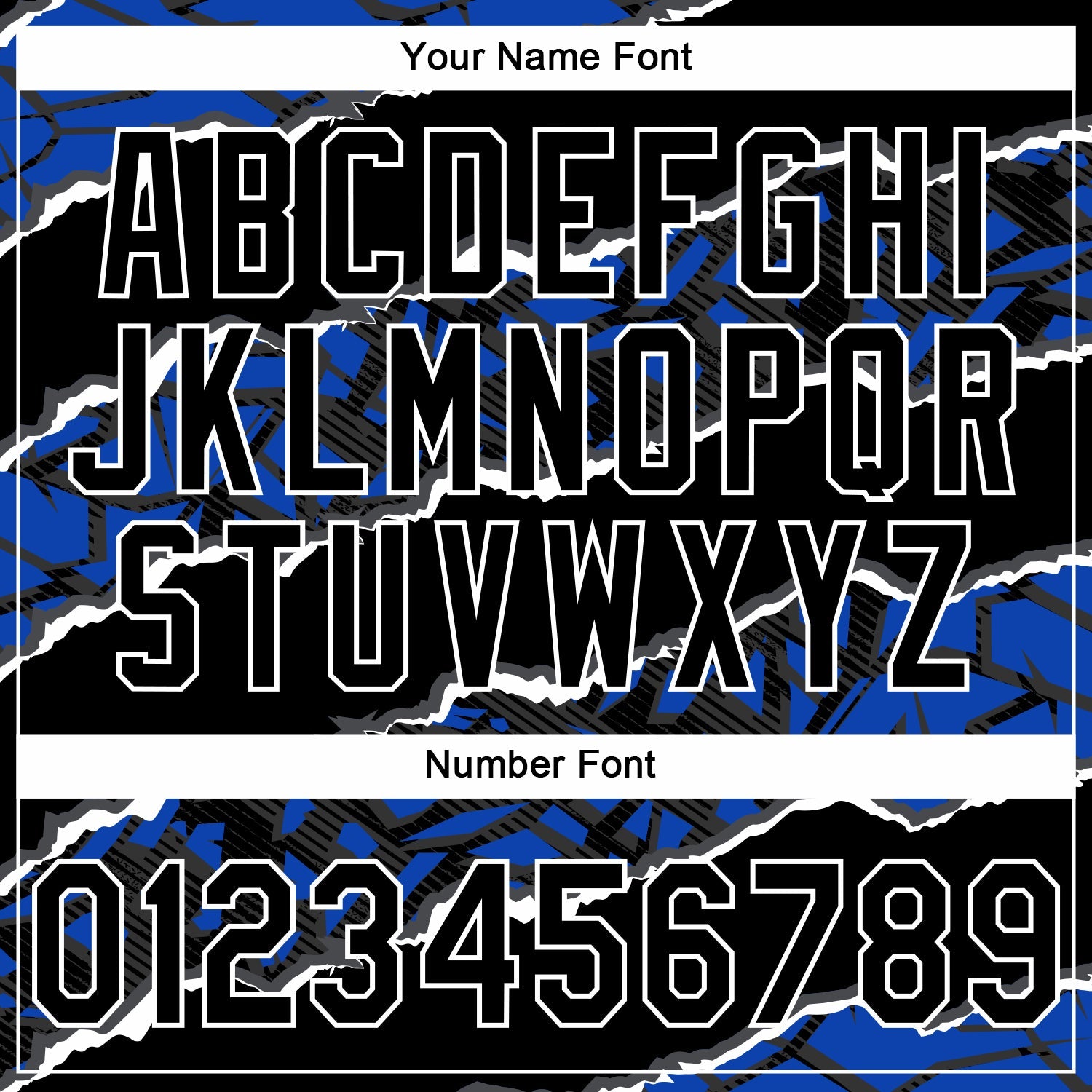 Custom Stitched Black Thunder Blue-White 3D Pattern Design Torn Paper Style Sports Pullover Sweatshirt Hoodie view 4