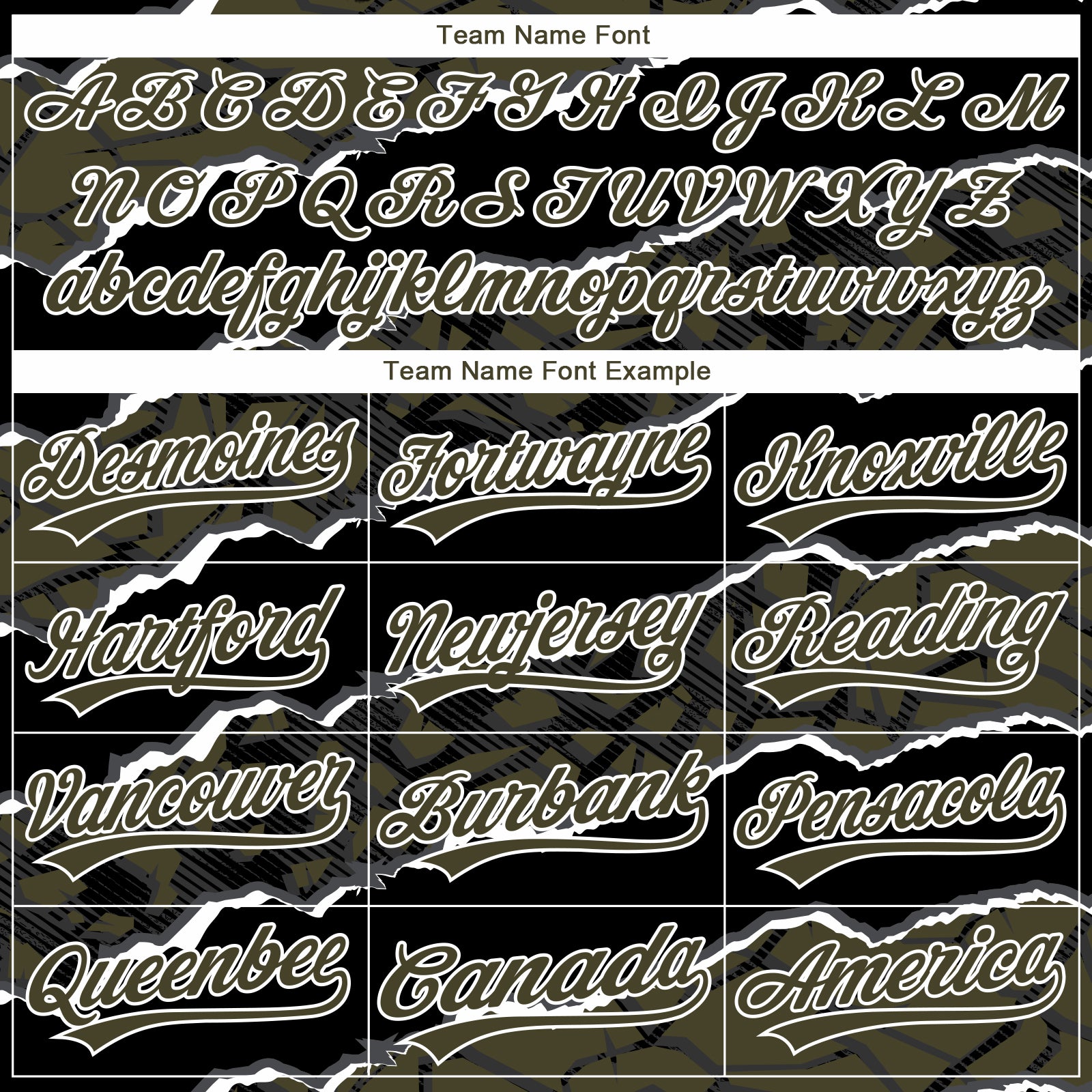 Custom Stitched Black Olive-White 3D Pattern Design Torn Paper Style Sports Pullover Sweatshirt Hoodie view 3