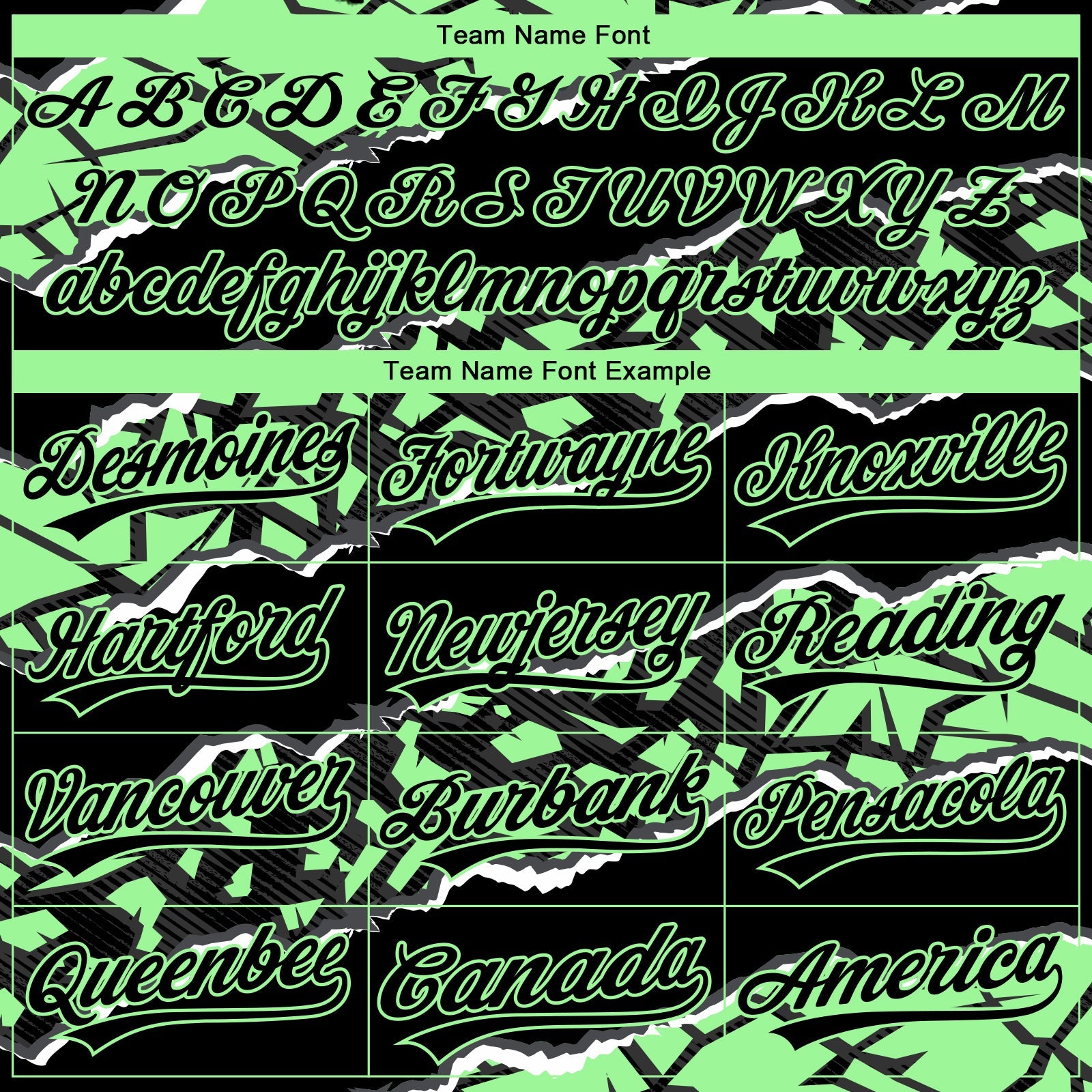 Custom Stitched Black Pea Green-White 3D Pattern Design Torn Paper Style Sports Pullover Sweatshirt Hoodie view 3