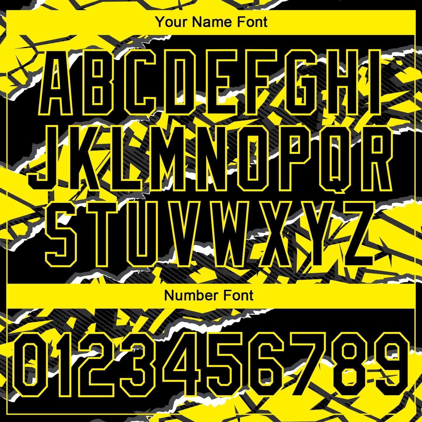 Custom Stitched Black Light Yellow-White 3D Pattern Design Torn Paper Style Sports Pullover Sweatshirt Hoodie view 4