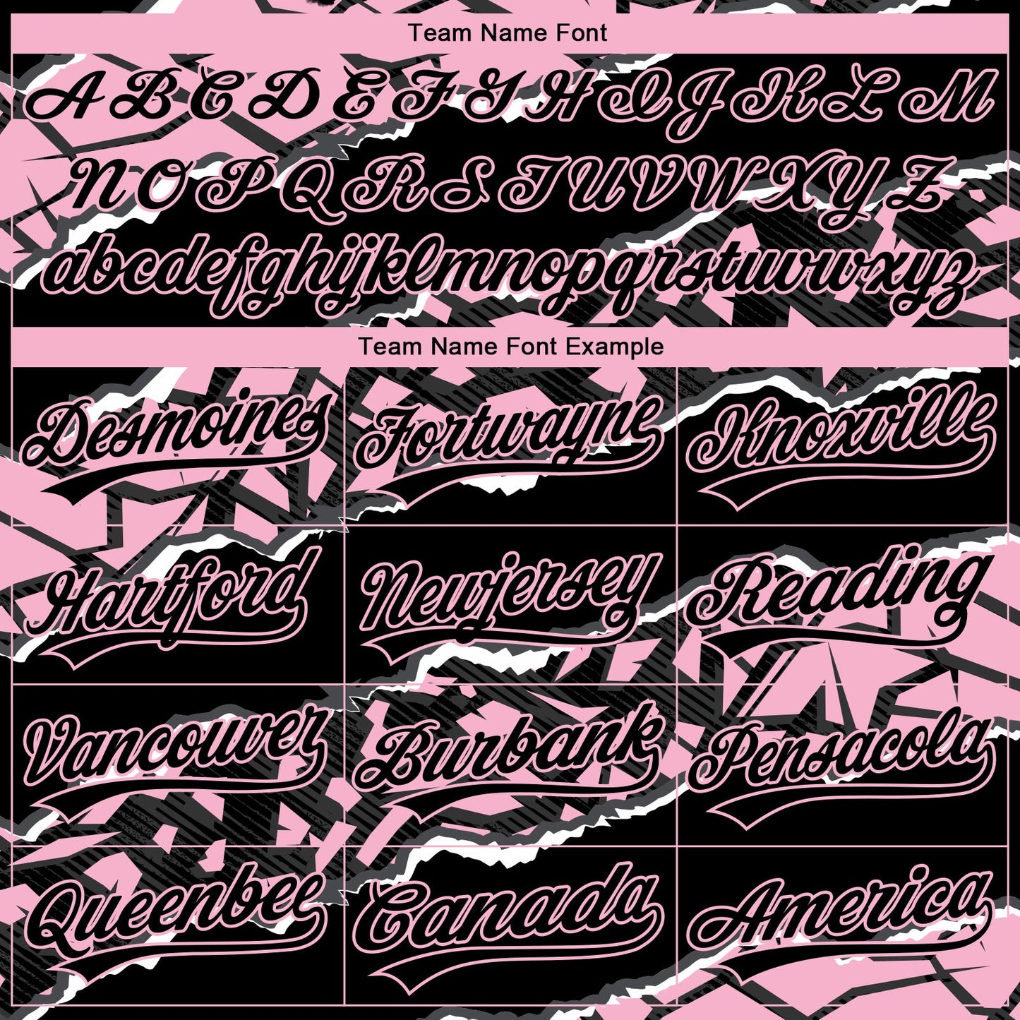 Custom Stitched Black Light Pink-White 3D Pattern Design Torn Paper Style Sports Pullover Sweatshirt Hoodie view 3