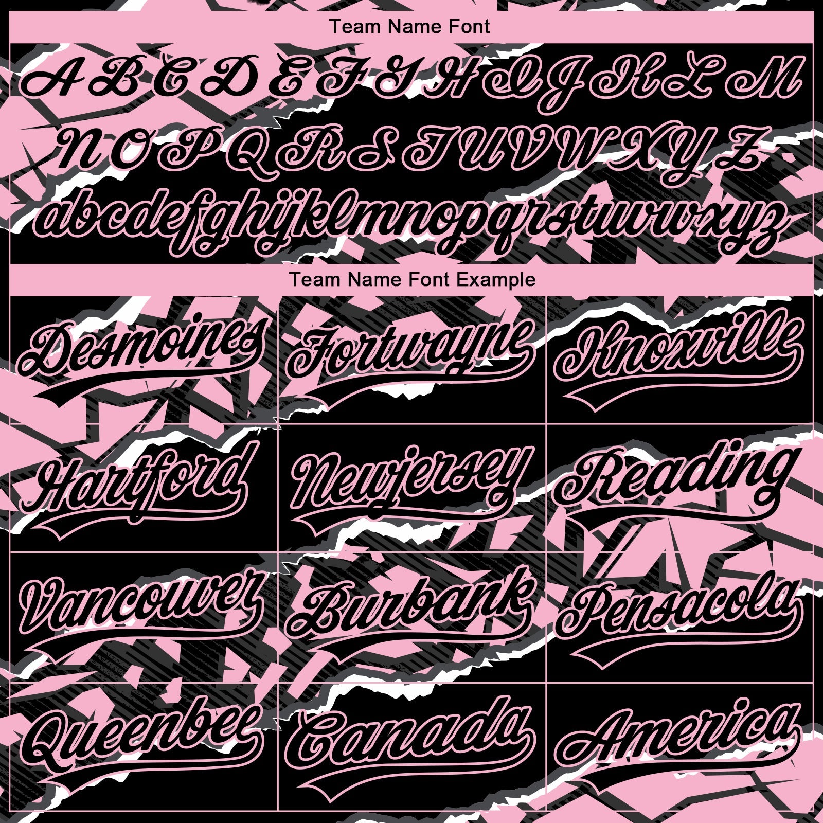 Custom Stitched Black Light Pink-White 3D Pattern Design Torn Paper Style Sports Pullover Sweatshirt Hoodie view 3