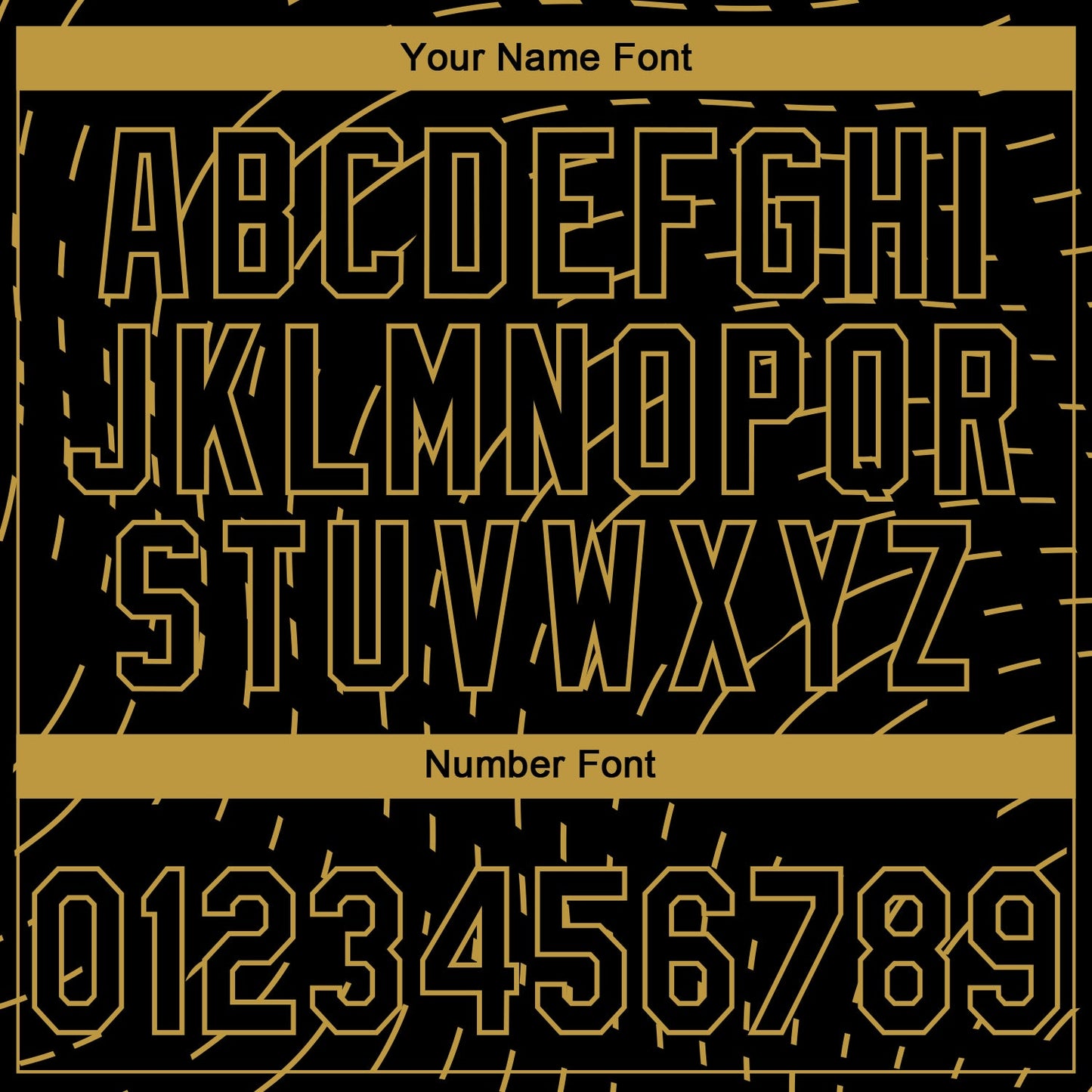 Custom Stitched Black Old Gold 3D Pattern Design Line Sportswear Pullover Sweatshirt Hoodie view 4