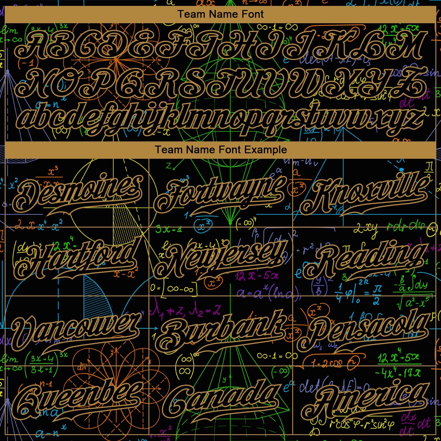 Custom 3D Pattern Design Math Authentic Baseball Jersey view 4