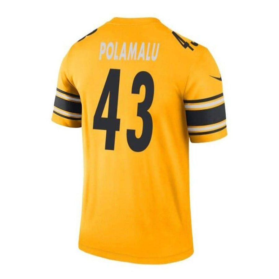 P.Steelers #43 Troy Polamalu  Retired Player Game Jersey Stitched American Football Jerseys - Main View