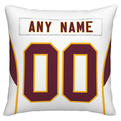 Custom W.Football Team Pillow Decorative Throw Pillow Case - Print Personalized Football Team Fans Name & Number Birthday Gift Football Pillows - Main View