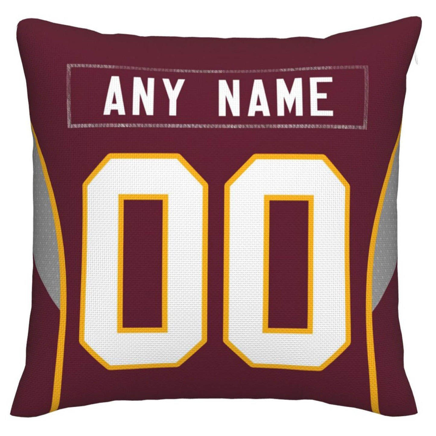 Custom W.Football Team Pillow Decorative Throw Pillow Case - Print Personalized Football Team Fans Name & Number Birthday Gift Football Pillows view 2