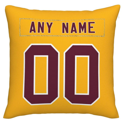 Custom W.Football Team Pillow Decorative Throw Pillow Case - Print Personalized Football Team Fans Name & Number Birthday Gift Football Pillows view 2