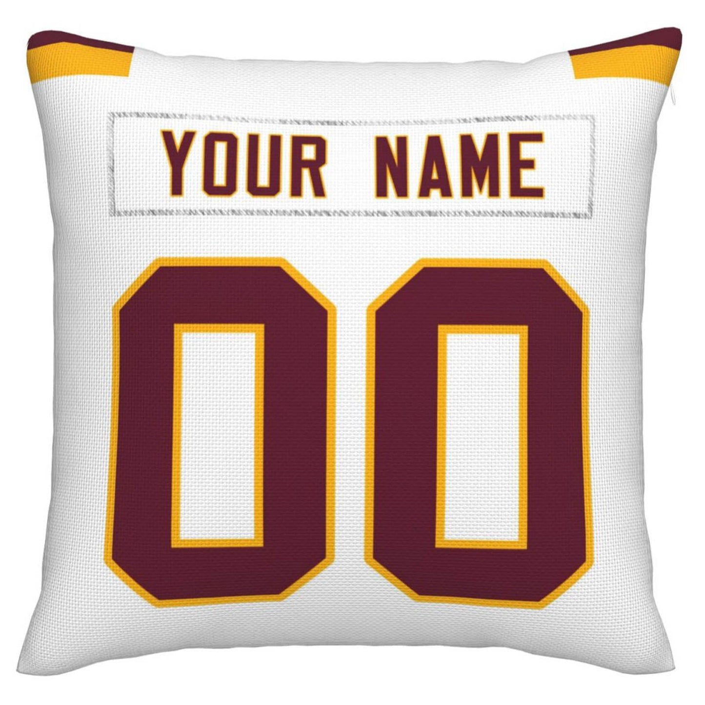 Custom W.Football Team Pillow Decorative Throw Pillow Case - Print Personalized Football Team Fans Name & Number Birthday Gift Football Pillows view 2
