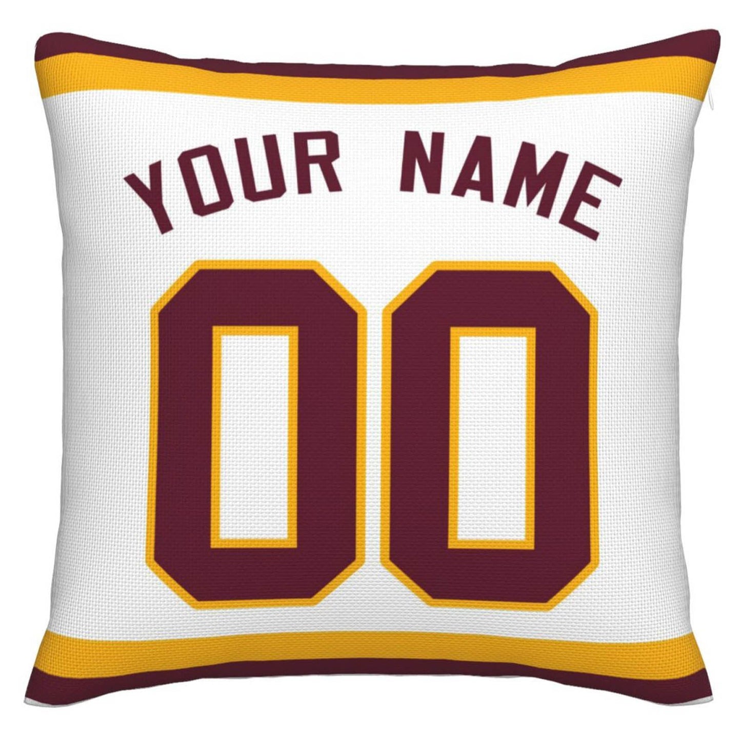 Custom W.Football Team Pillow Decorative Throw Pillow Case - Print Personalized Football Team Fans Name & Number Birthday Gift Football Pillows - Main View